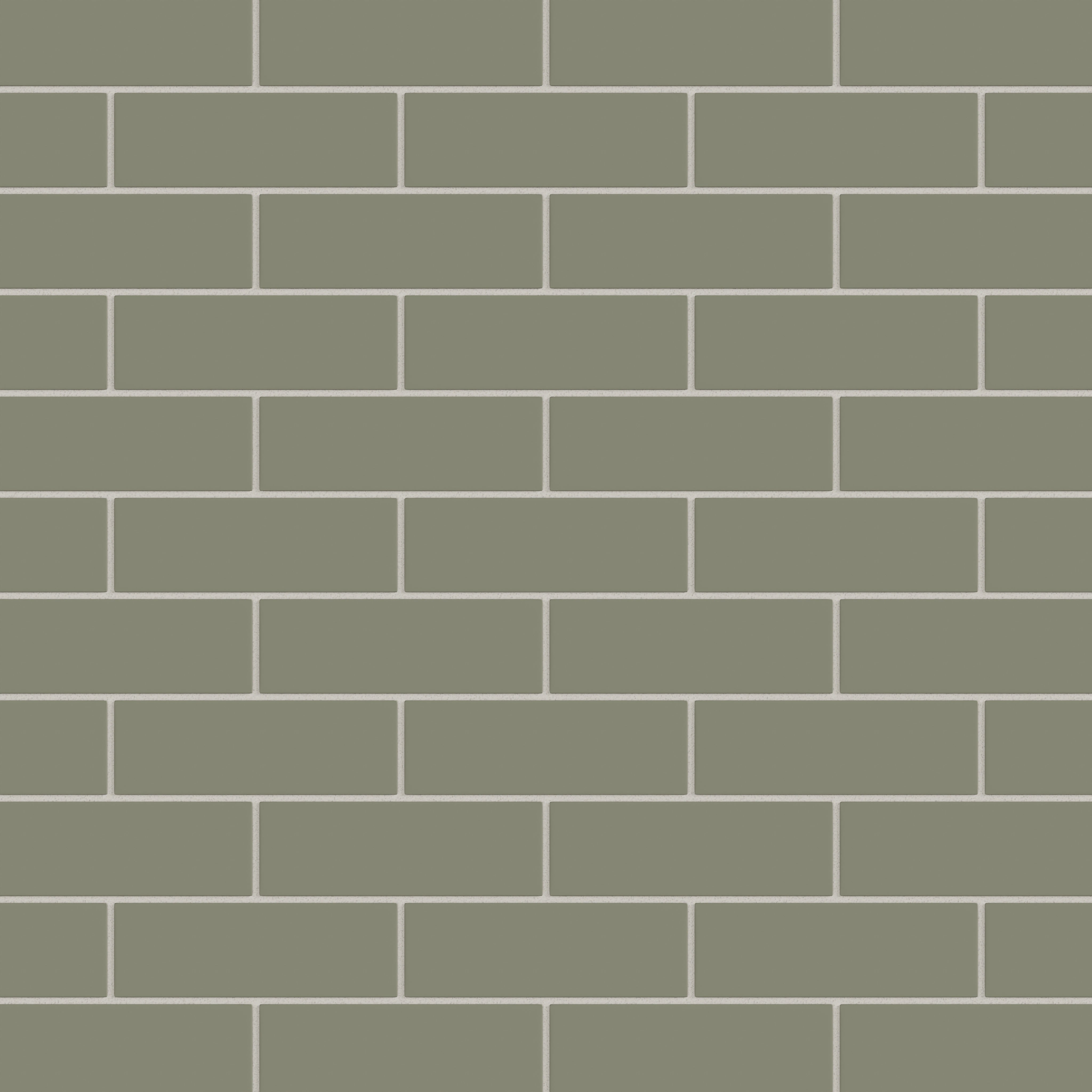 2x6 Natural Press Ceramic Tile in Fern Matte