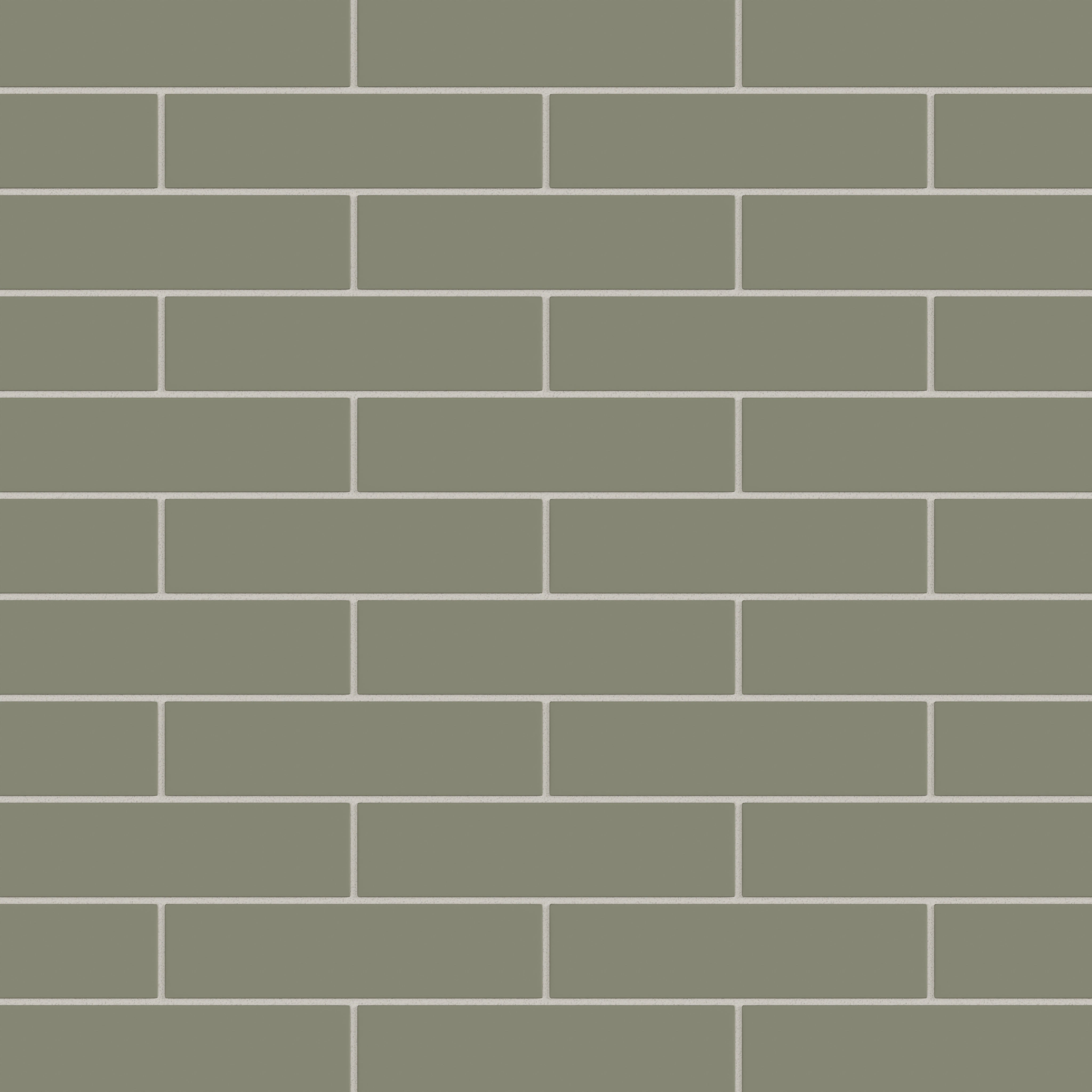 2x8 Natural Press Tile in Fern Matte