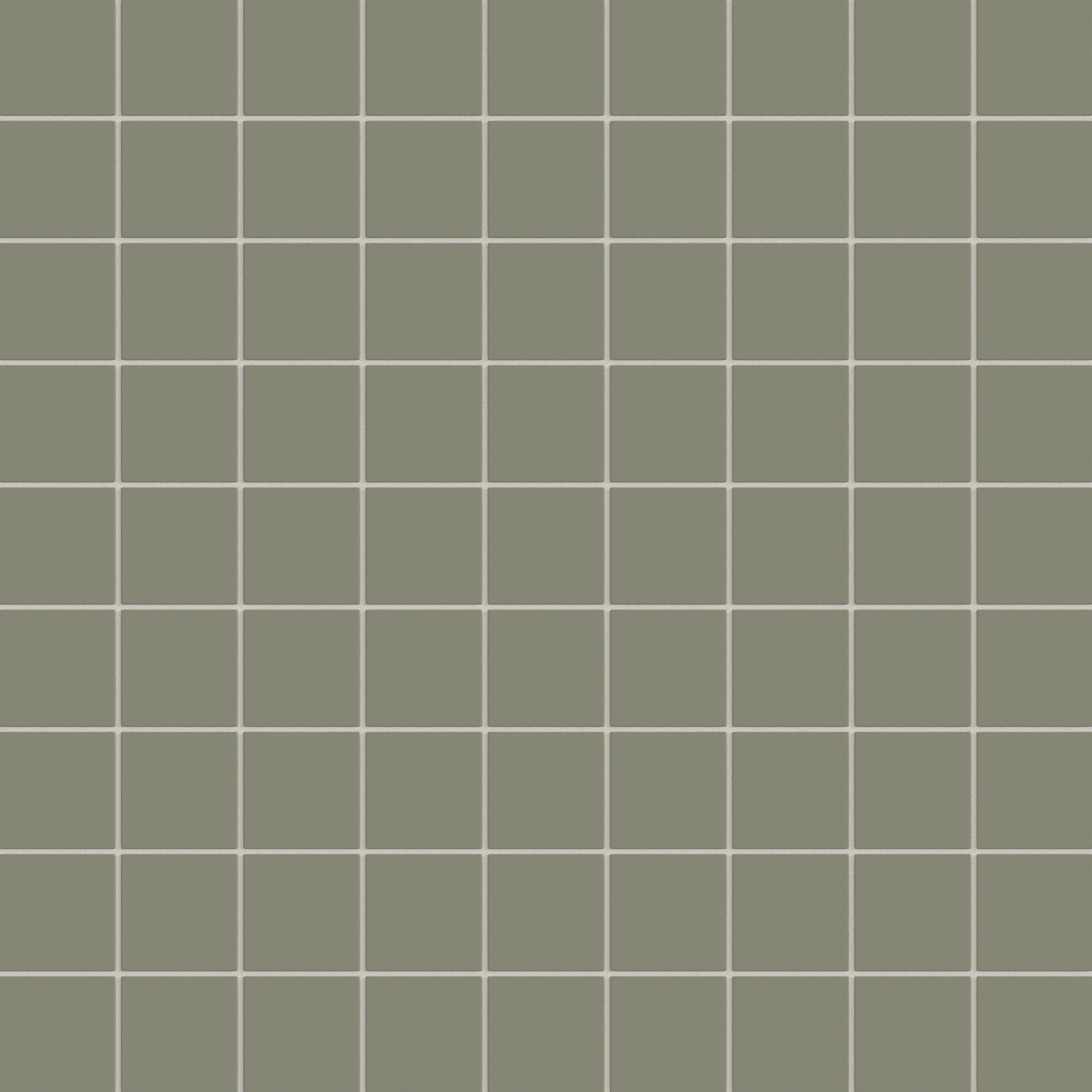 3x3 Straight Set Sheeted Natural Press Ceramic Mosaic Tile in Fern Matte