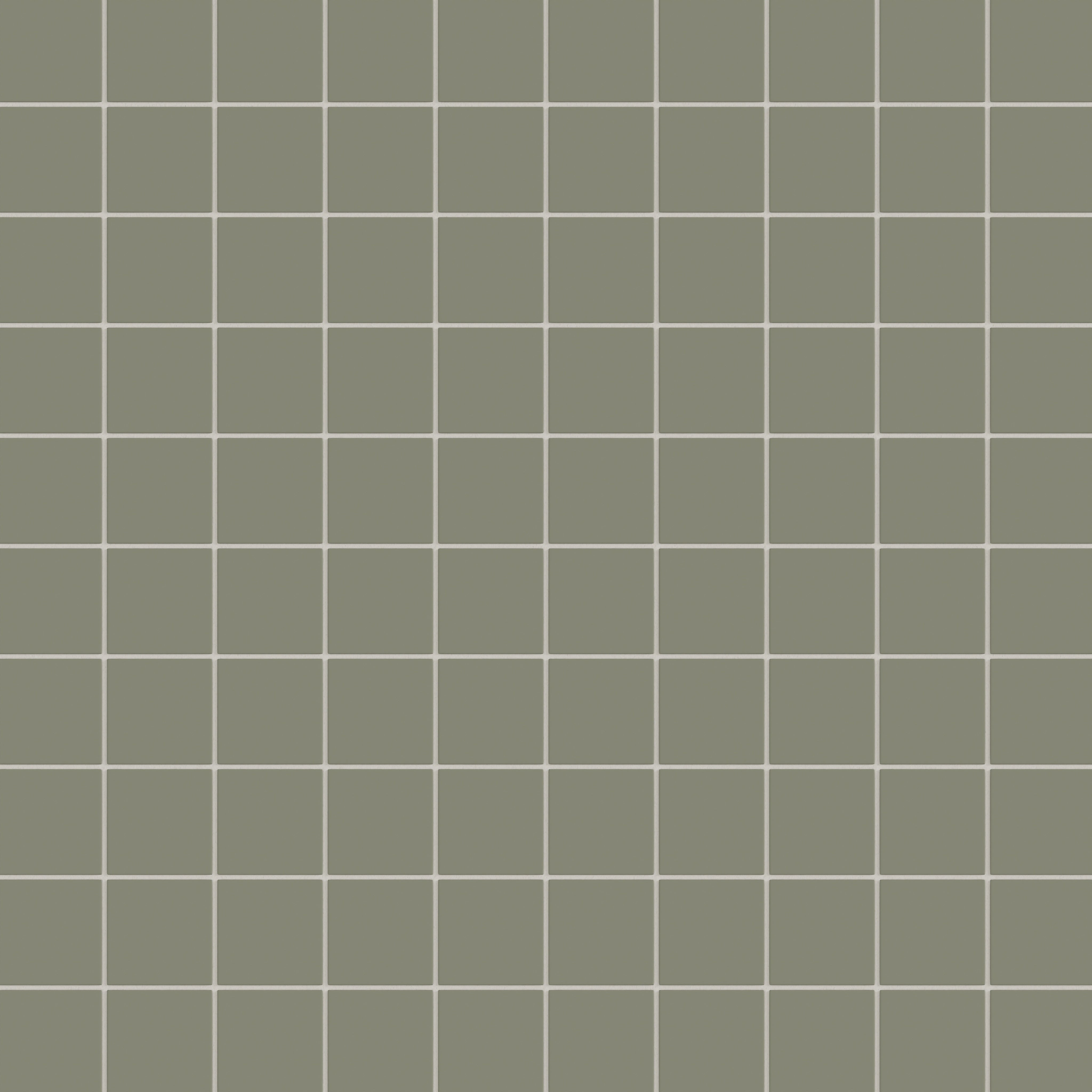 3x3 Straight Set Sheeted Natural Press Ceramic Mosaic Tile in Fern Matte
