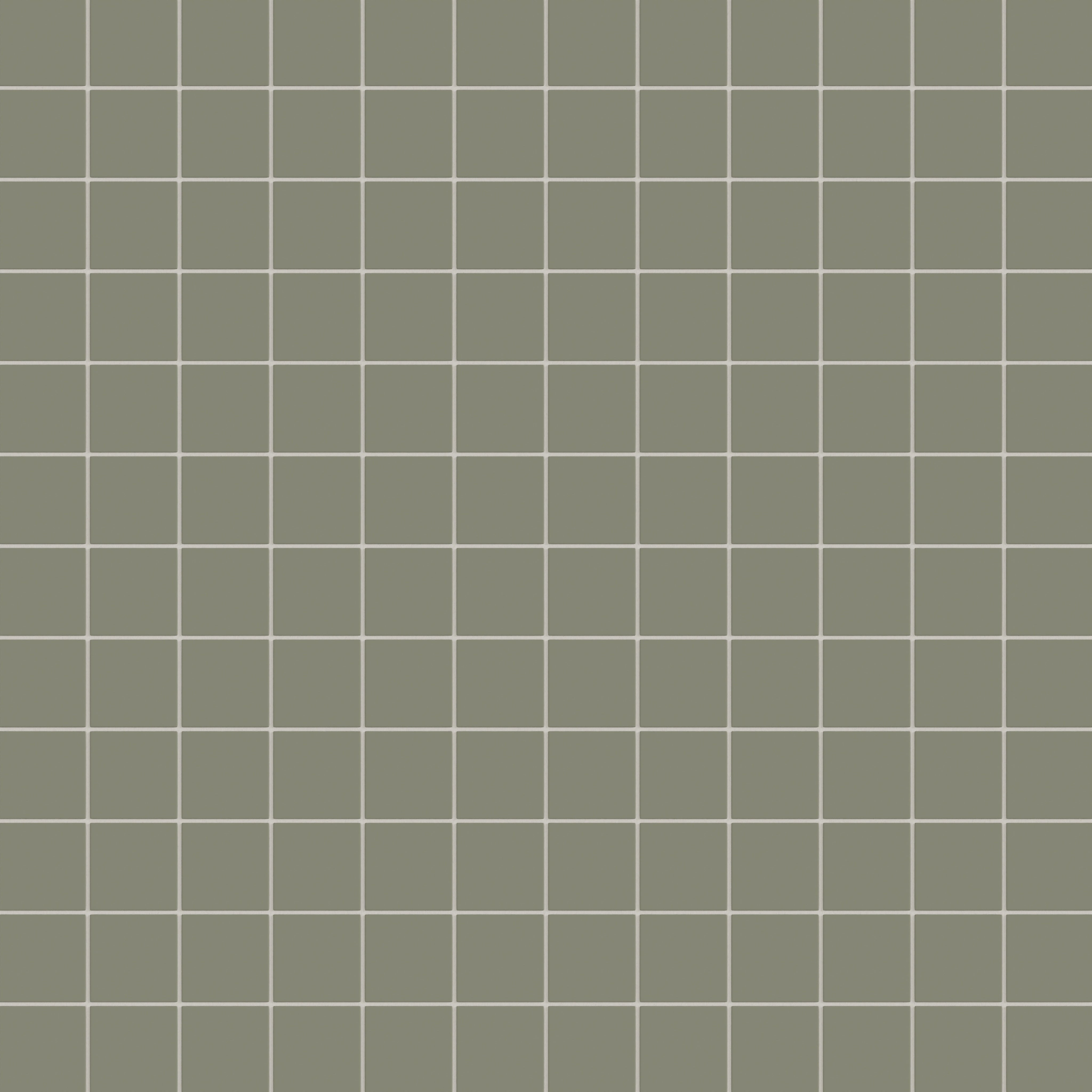 3x3 Straight Set Sheeted Natural Press Ceramic Mosaic Tile in Fern Matte