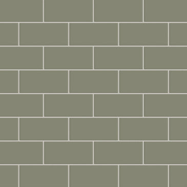 3x6 Natural Press Ceramic Tile in Fern Matte