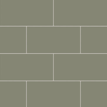 6x12 Natural Press Ceramic Tile in Fern Matte