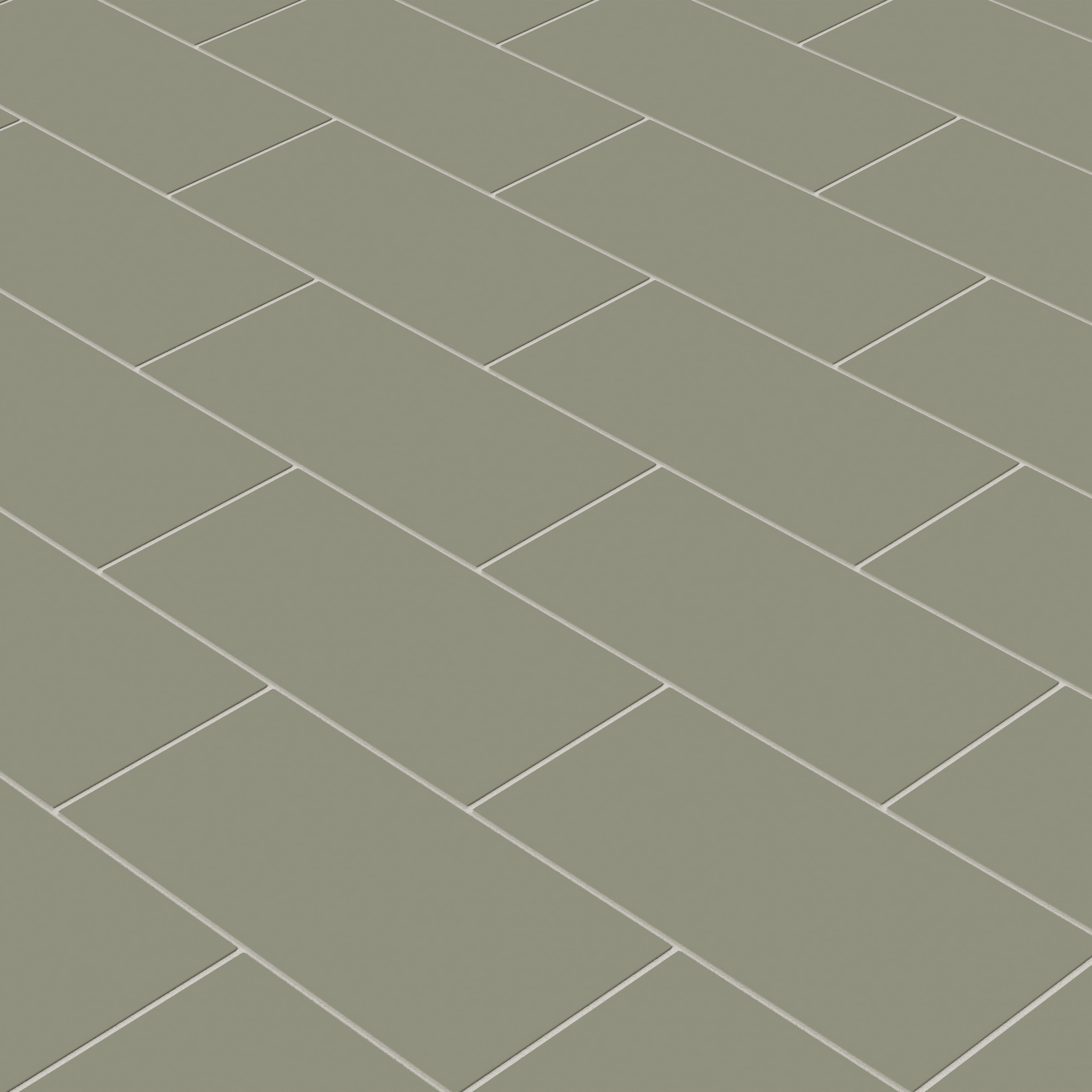 6x12 Natural Press Ceramic Tile in Fern Matte