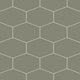 Elongated Hexagon Natural Press Ceramic Tile in Fern Matte