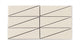 Right Scalene Triangle Original Ceramic Tile in Ivory Matte