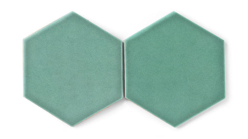 8" Hexagon Original Ceramic Tile in Amalfi Coast Gloss