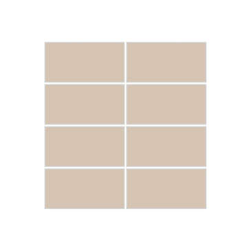 2x4 Straight Set Sheeted Original Ceramic Mosaic Tile in Cardamom Matte