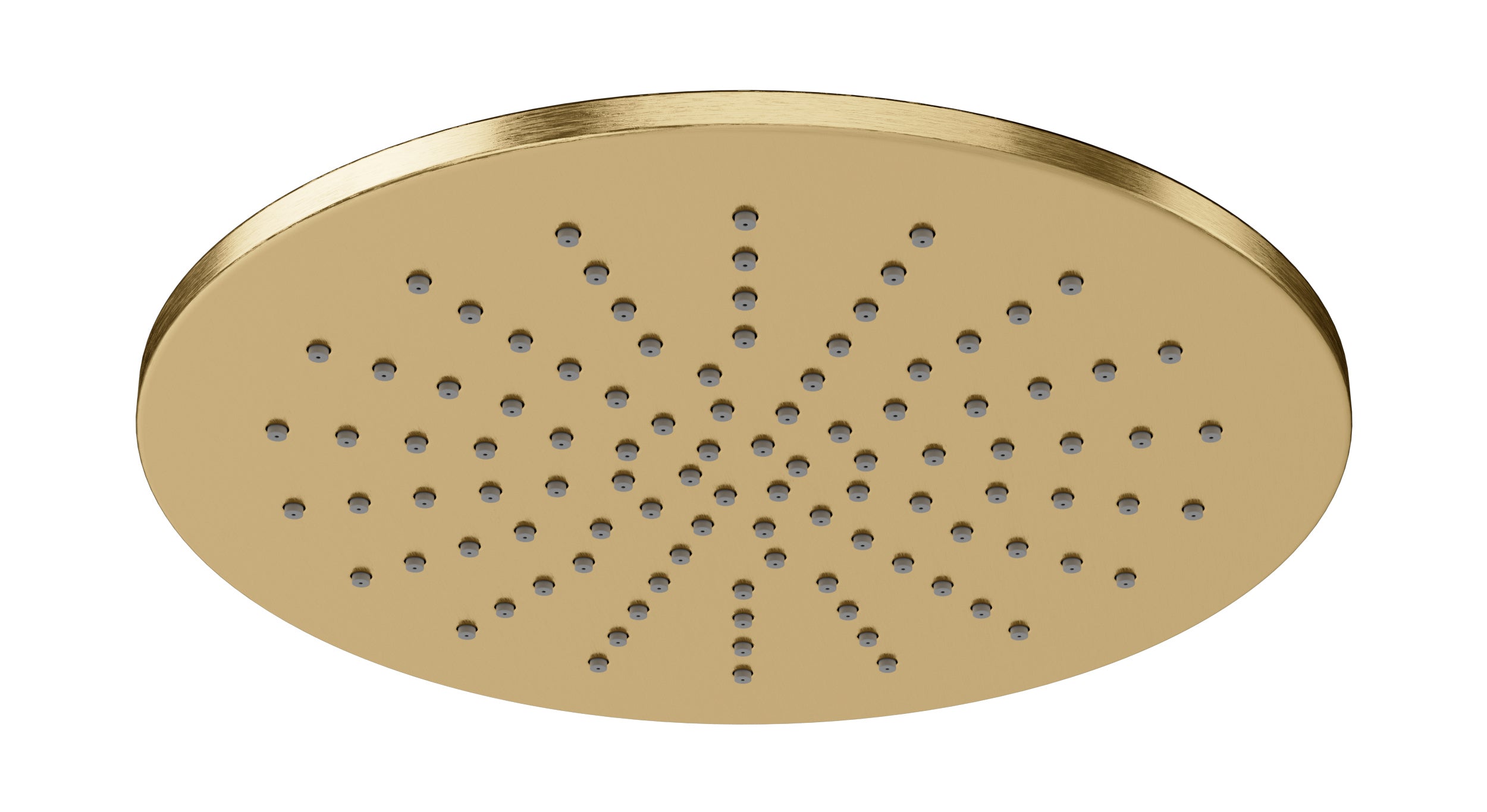 Shower 8" Flat Shower Head in Satin Brass