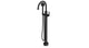 Emerson One Handle Floor Mount Gooseneck Bath Trim with Hand Shower and Classic Lever Handle in Matte Black