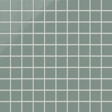 2x2 Straight Set Sheeted Original Ceramic Mosaic Tile in Flagstone Gloss