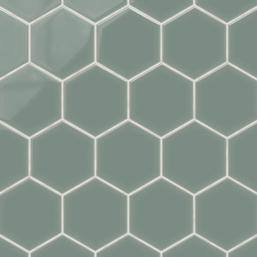 6" Hexagon Original Ceramic Tile in Flagstone Gloss