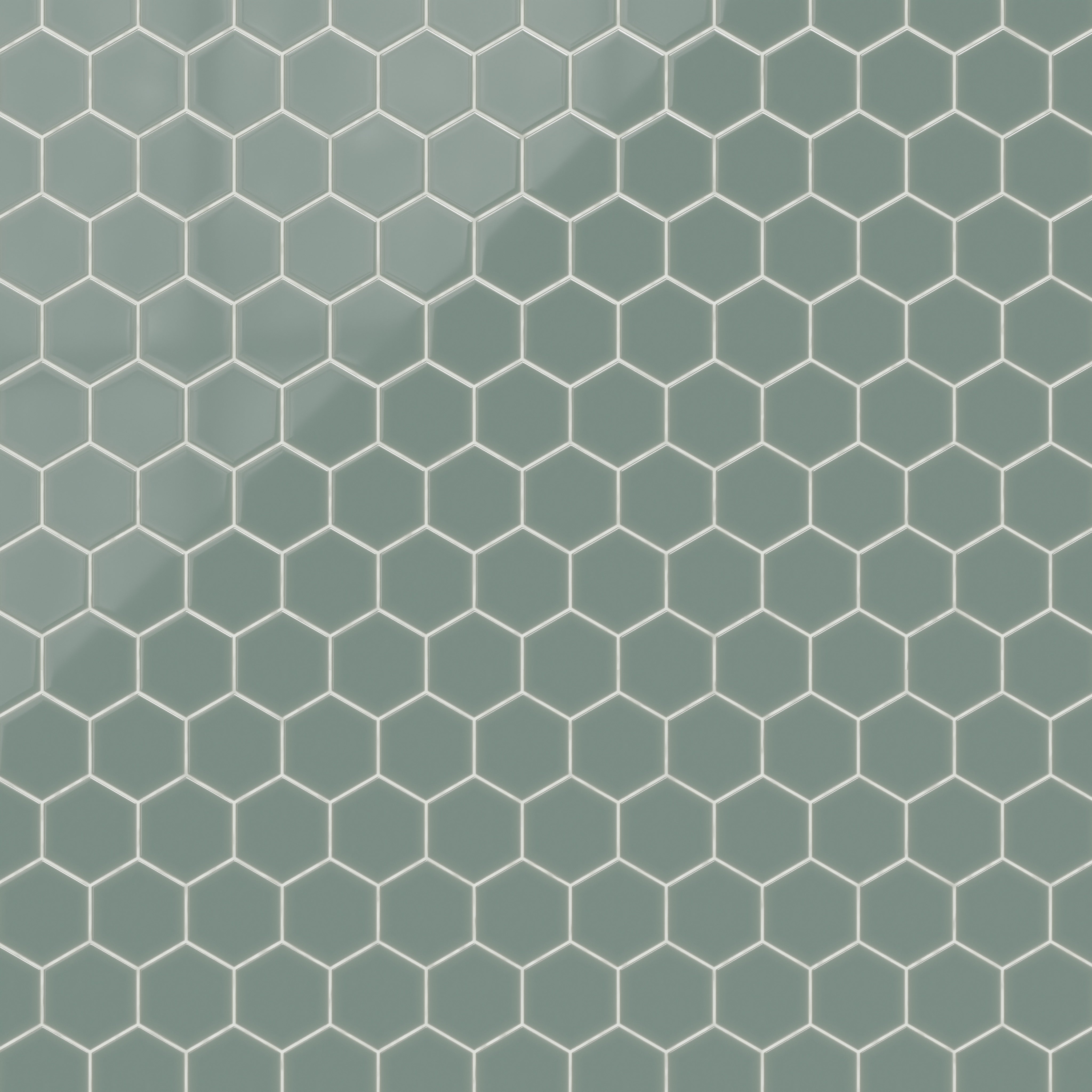 6" Hexagon Original Ceramic Tile in Flagstone Gloss