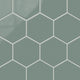 8" Hexagon Original Ceramic Tile in Flagstone Gloss