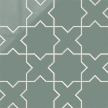 Star & Cross Original Ceramic Tile in Flagstone Gloss