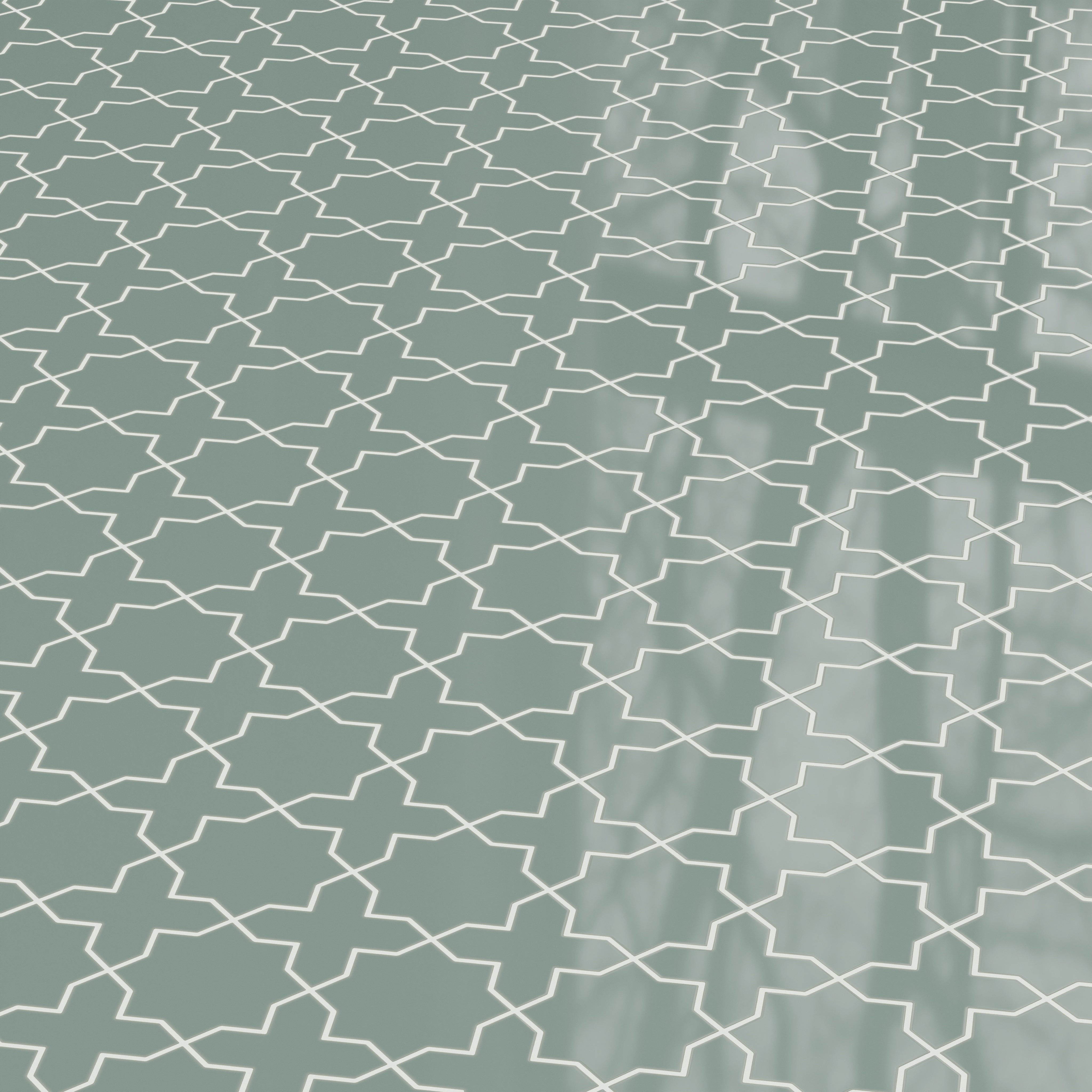 Star & Cross Original Ceramic Tile in Flagstone Gloss