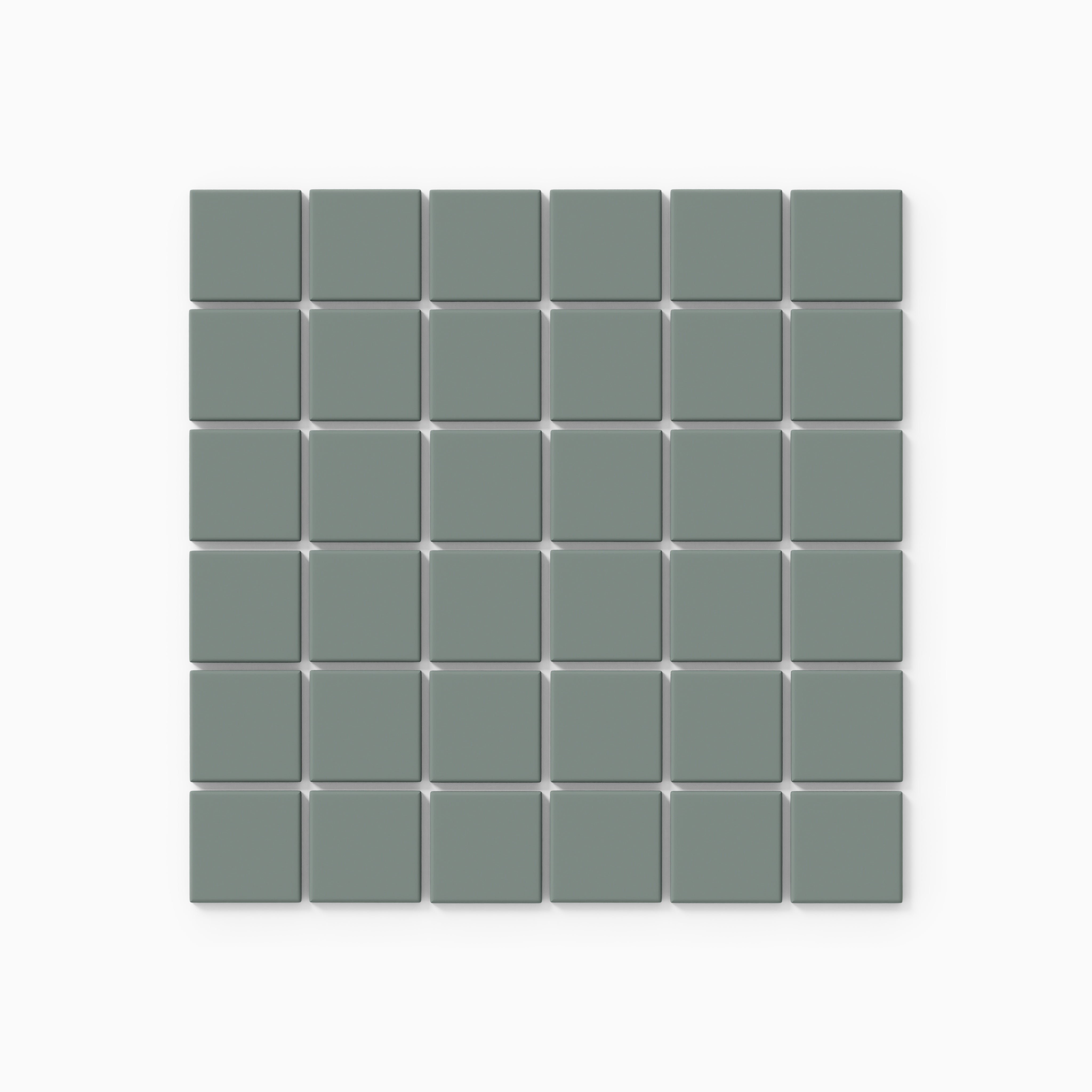 2x2 Straight Set Sheeted Original Ceramic Mosaic Tile in Flagstone Matte