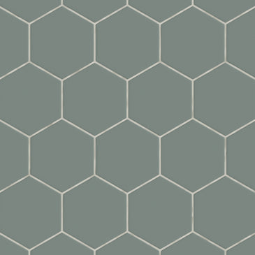 6" Hexagon Original Ceramic Tile in Flagstone Matte