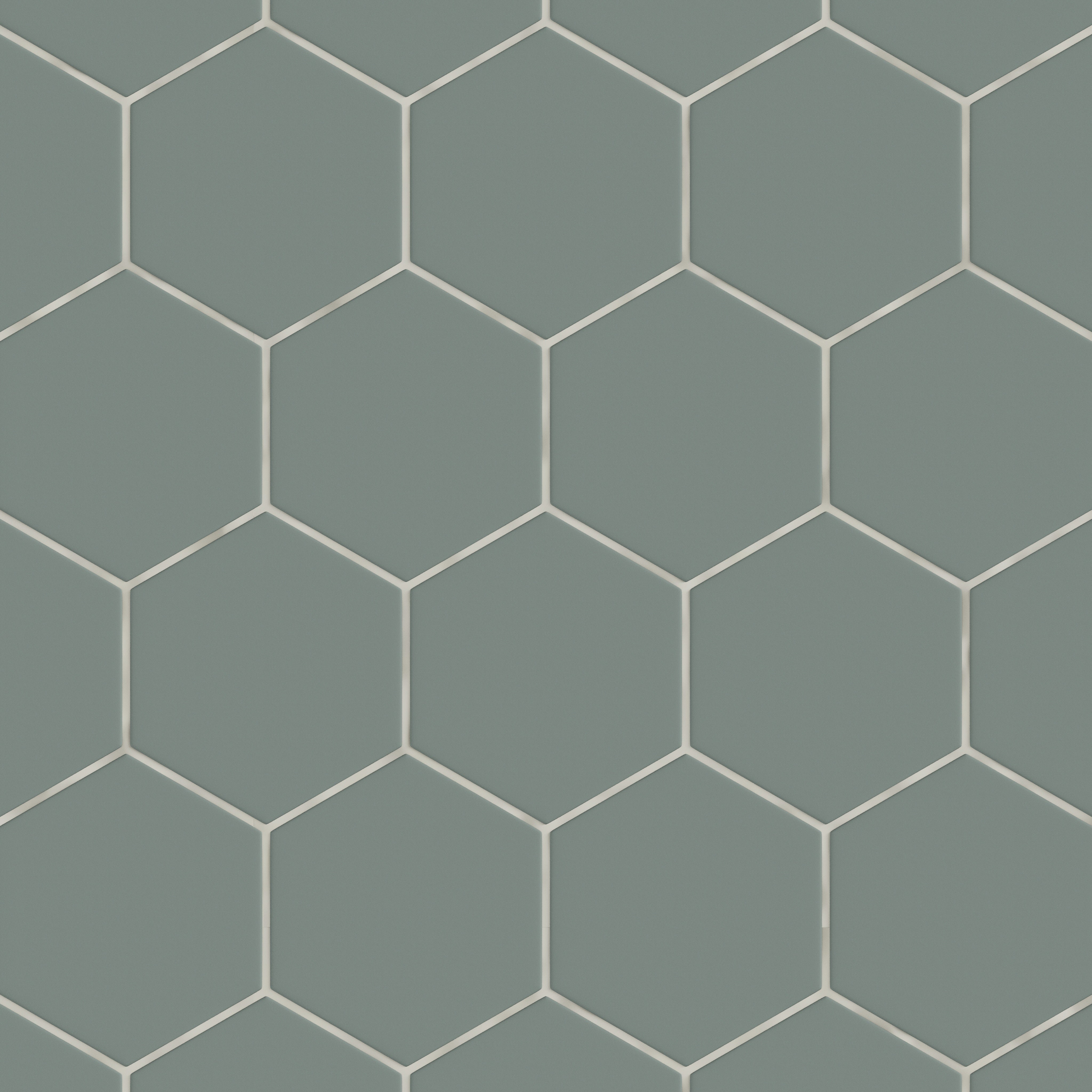 6" Hexagon Original Ceramic Tile in Flagstone Matte