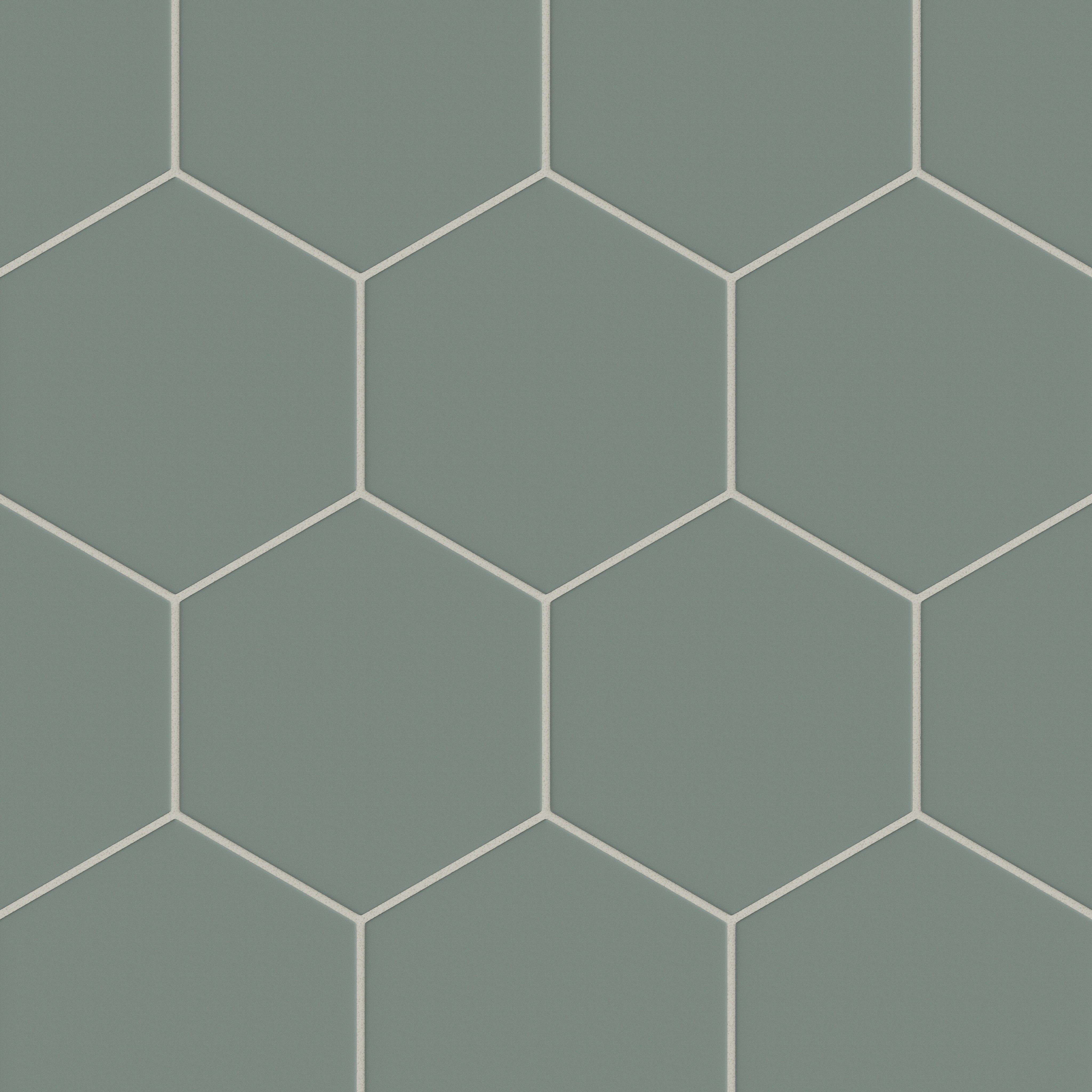 8" Hexagon Original Ceramic Tile in Flagstone Matte
