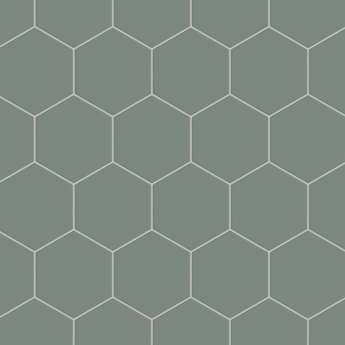 8" Hexagon Original Ceramic Tile in Flagstone Matte