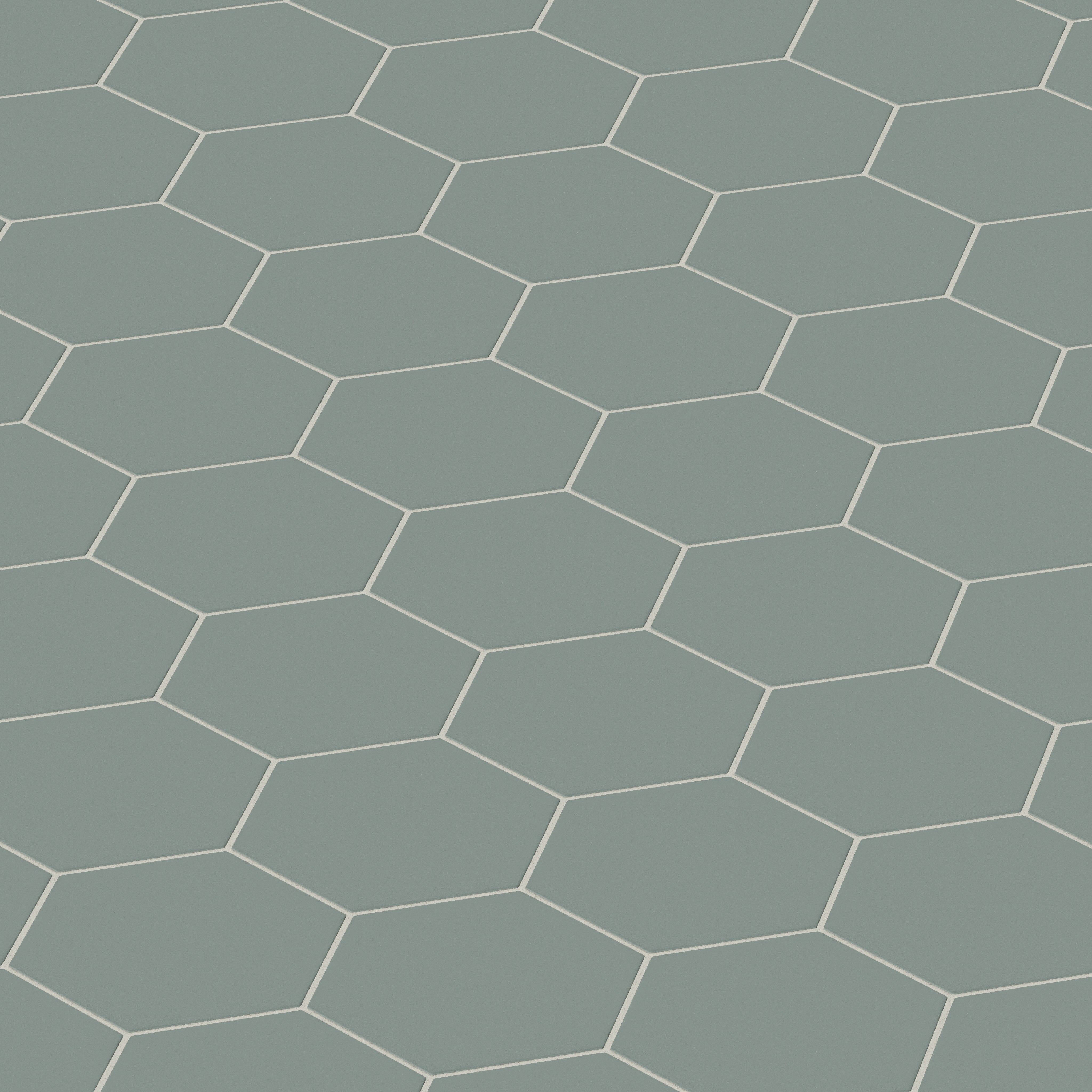 8" Hexagon Original Ceramic Tile in Flagstone Matte