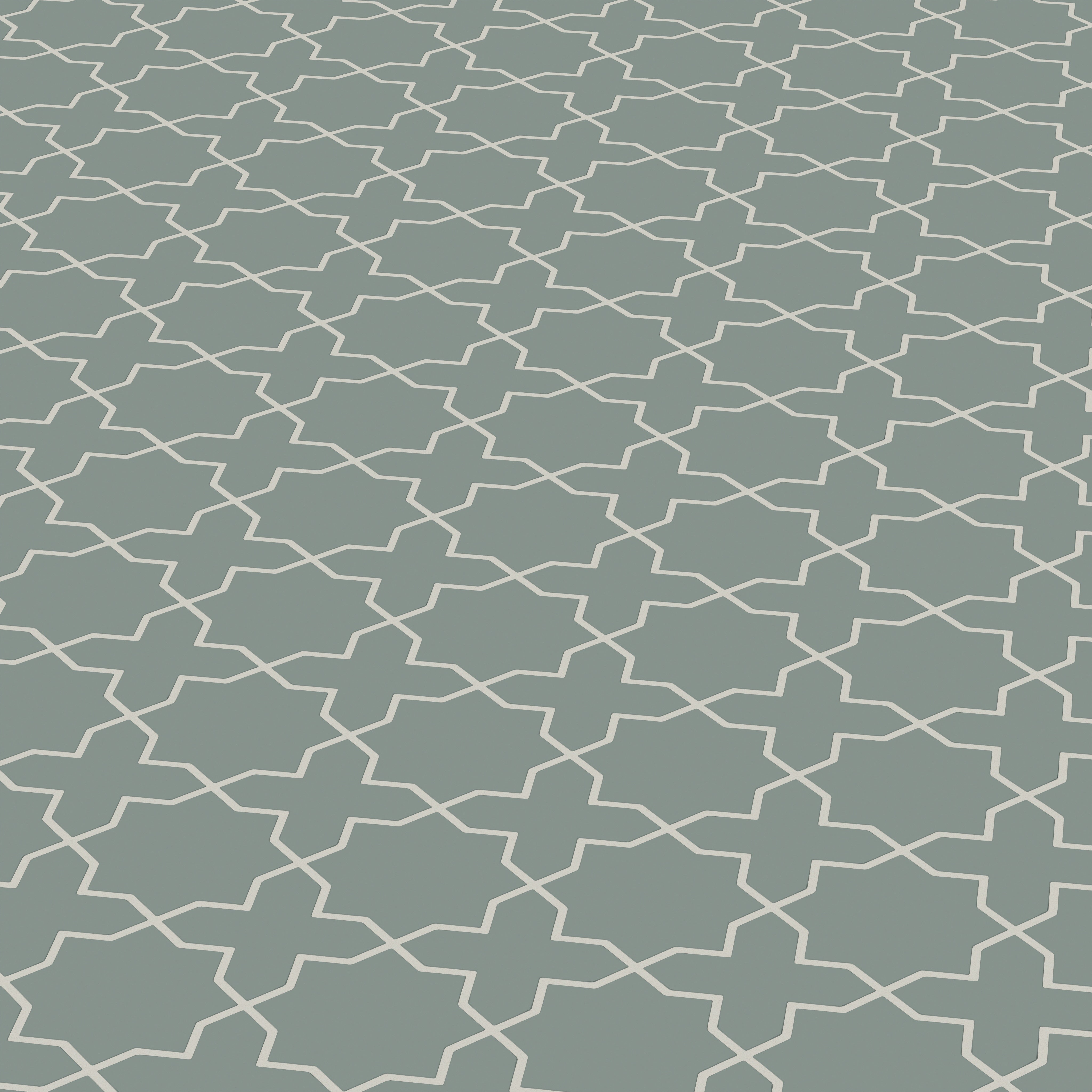 Mini Star & Cross Original Ceramic Tile in Flagstone Matte