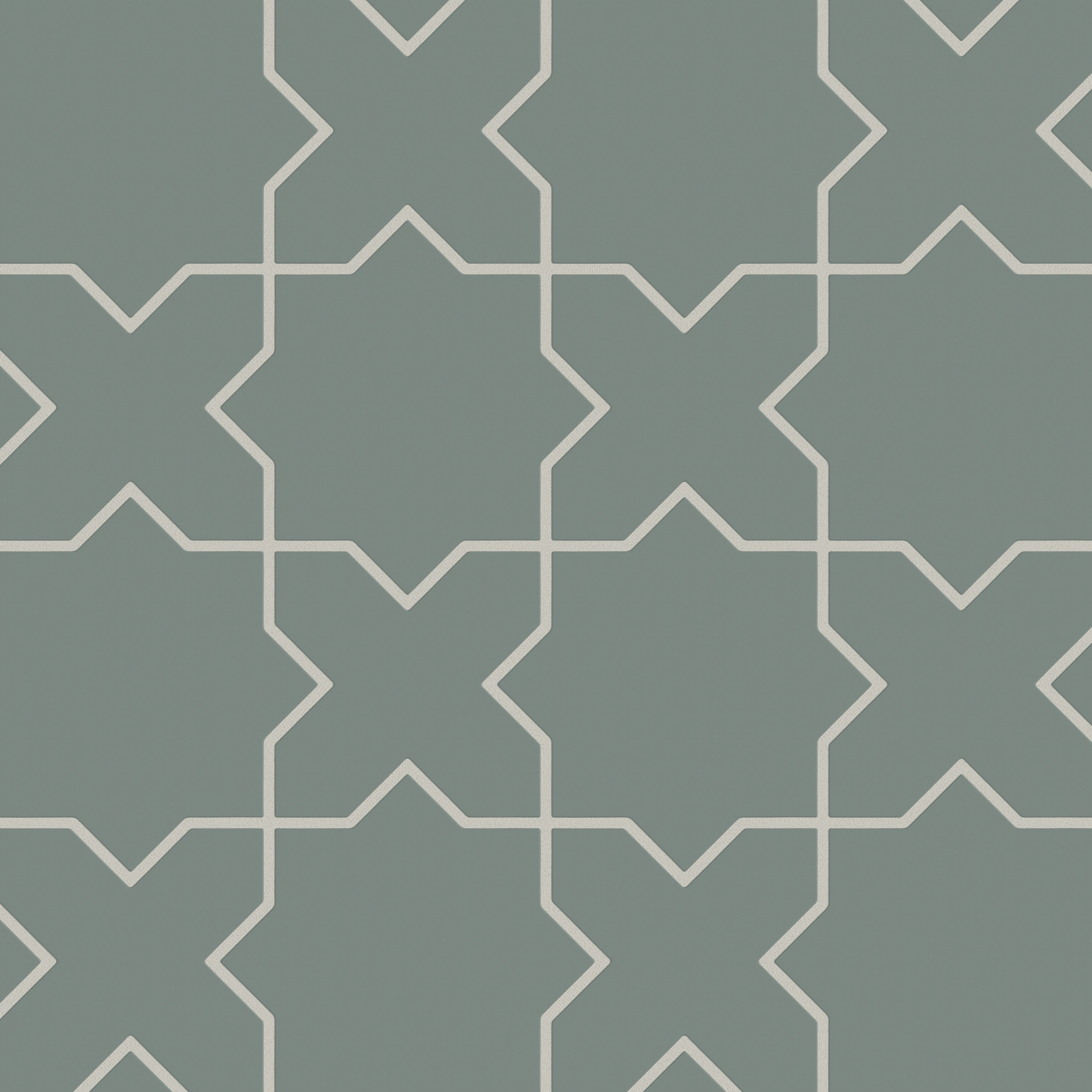 Star & Cross Original Ceramic Tile in Flagstone Matte