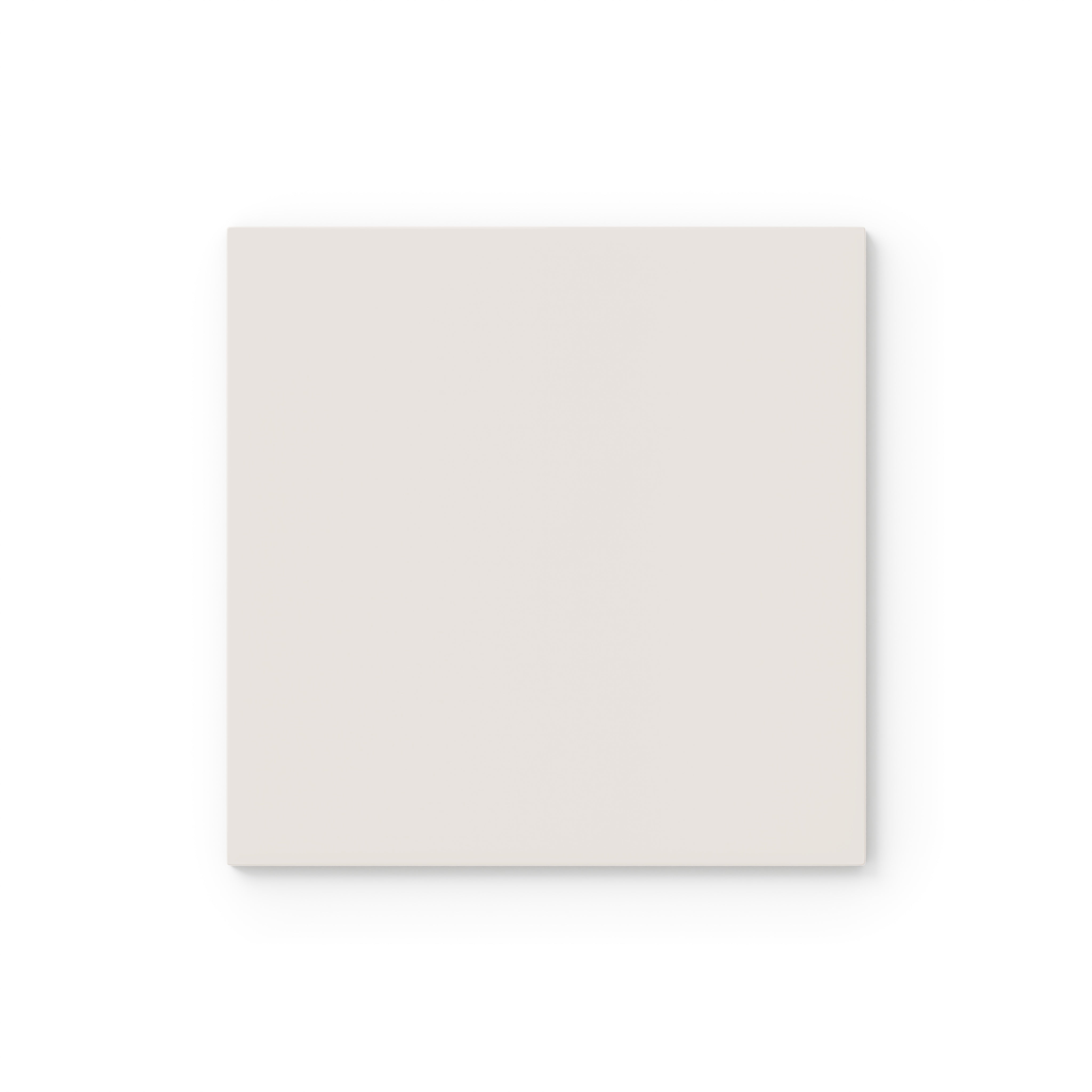 6x6 Natural Press Ceramic Tile in Flake White Gloss