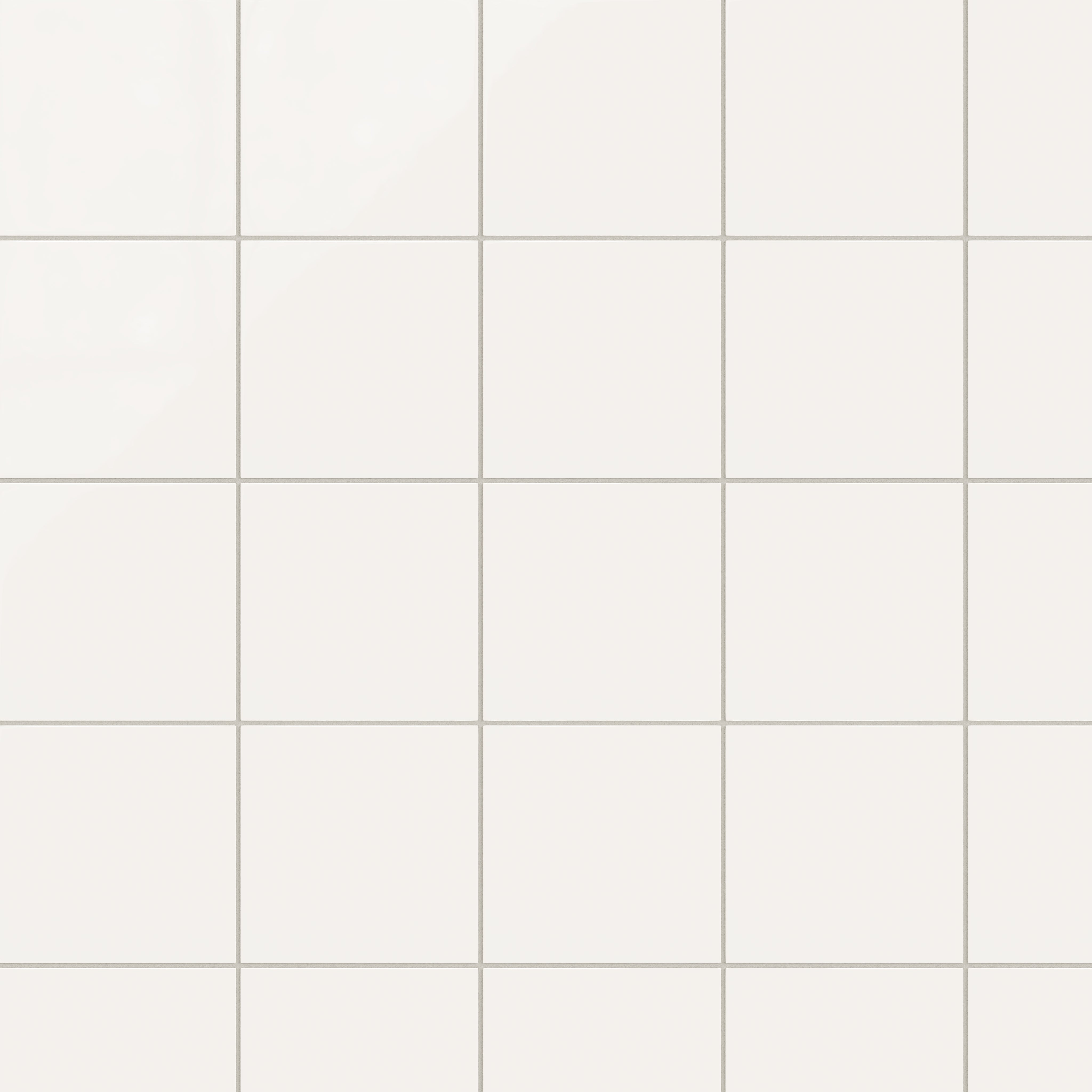 8x8 Natural Press Ceramic Tile in Flake White Gloss