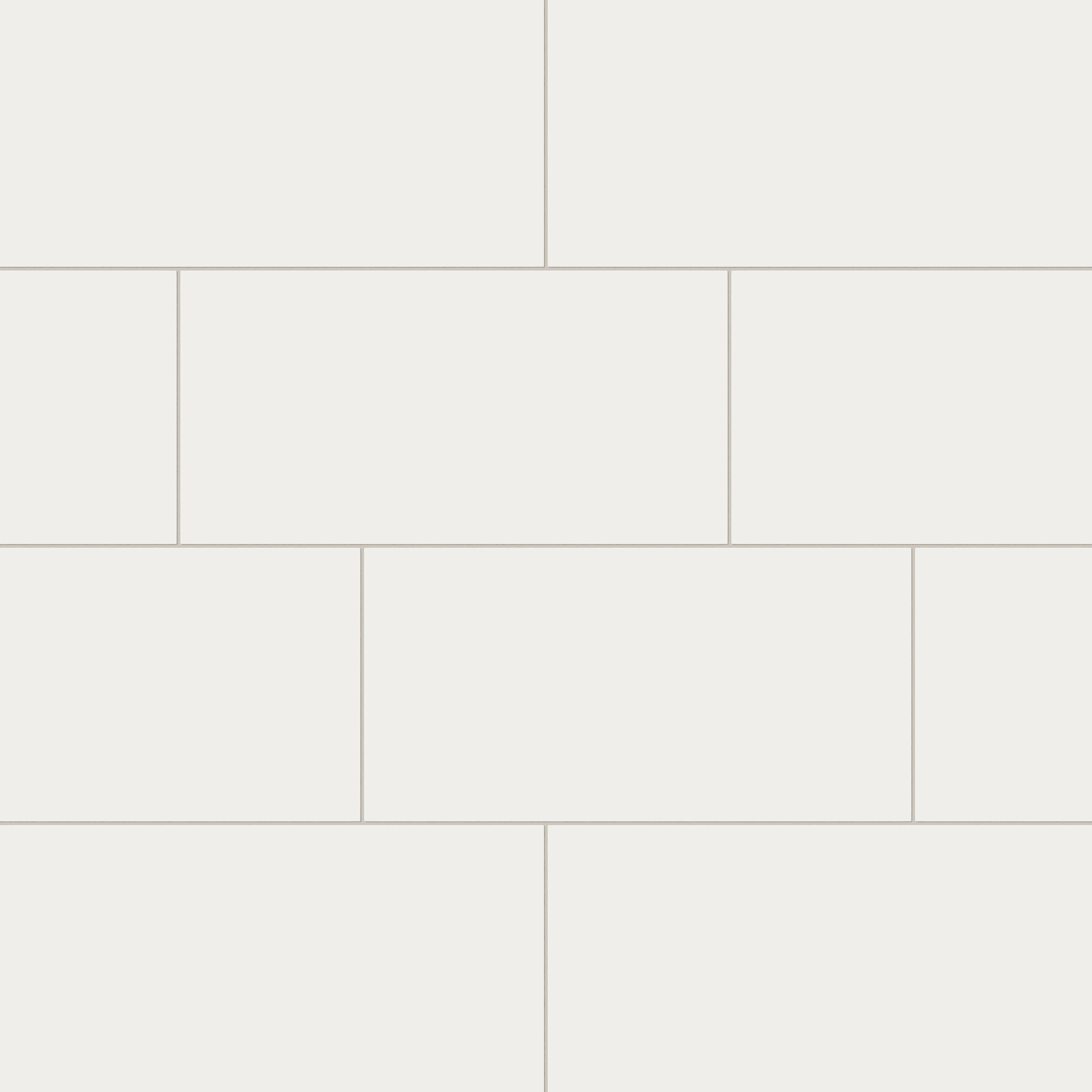 12x24 Natural Press Ceramic Tile in Flake White Matte
