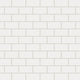 2x4 Half Offset Sheeted Natural Press Ceramic Mosaic Tile in Flake White Matte