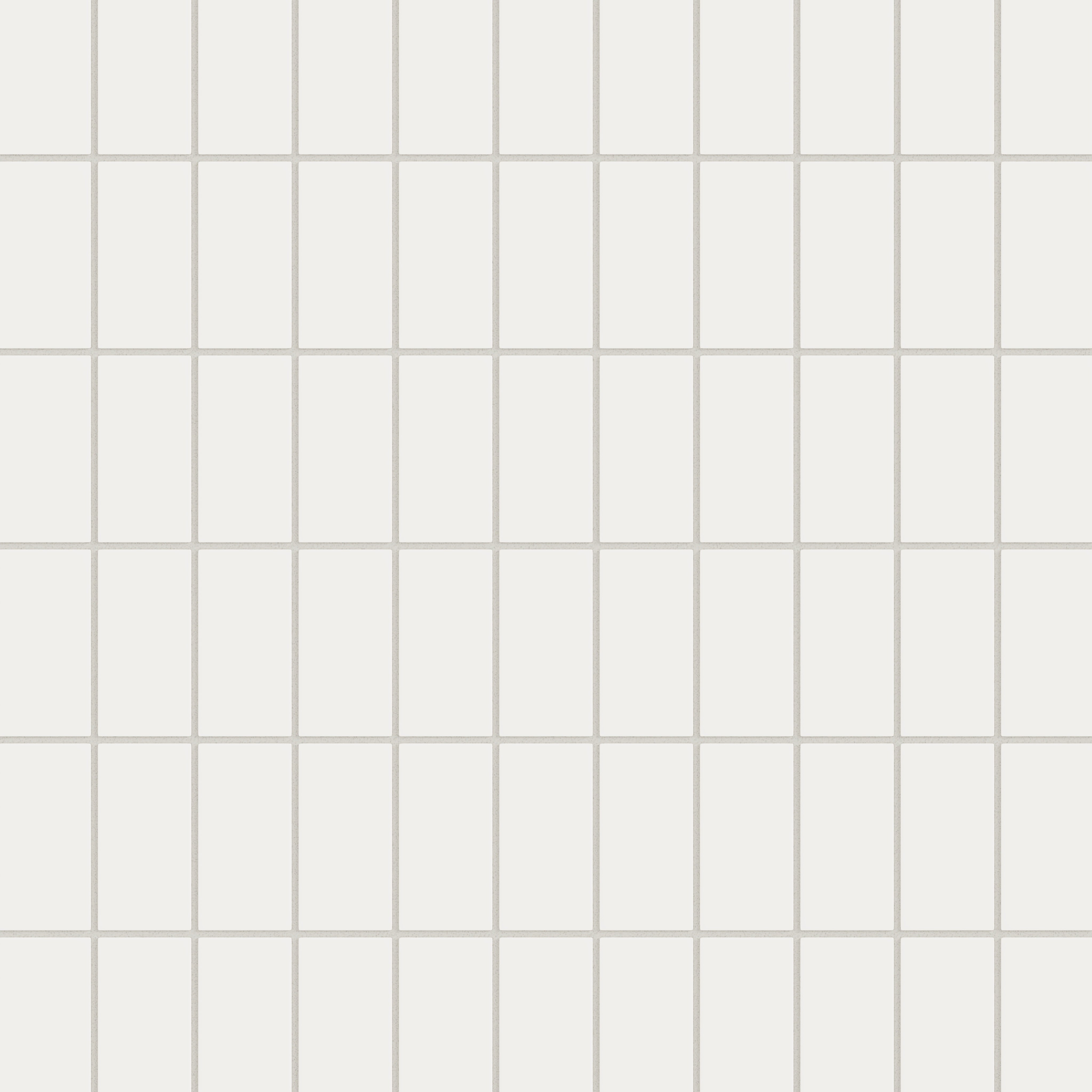 2x4 Straight Set Sheeted Natural Press Ceramic Mosaic Tile in Flake White Matte