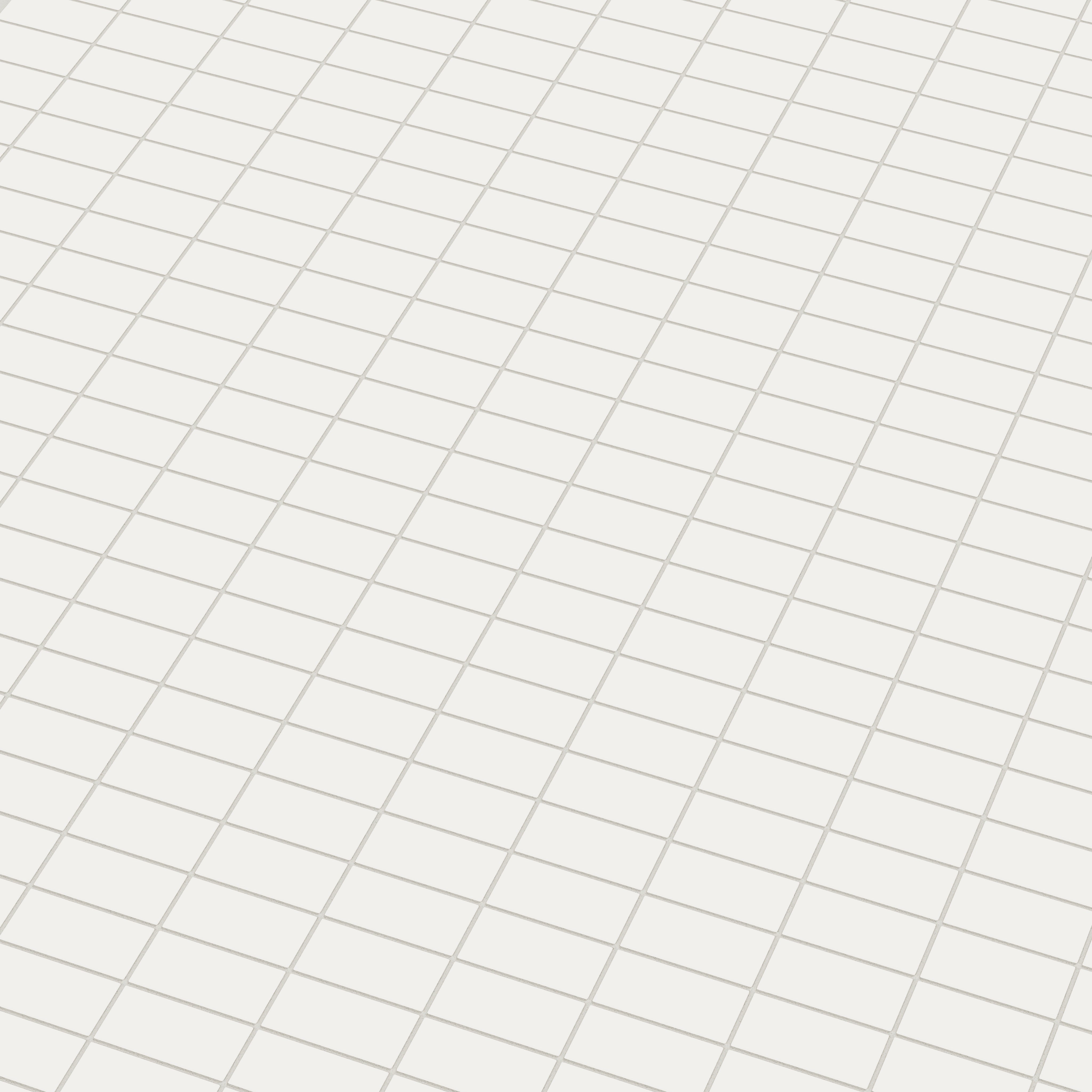 2x4 Straight Set Sheeted Natural Press Ceramic Mosaic Tile in Flake White Matte