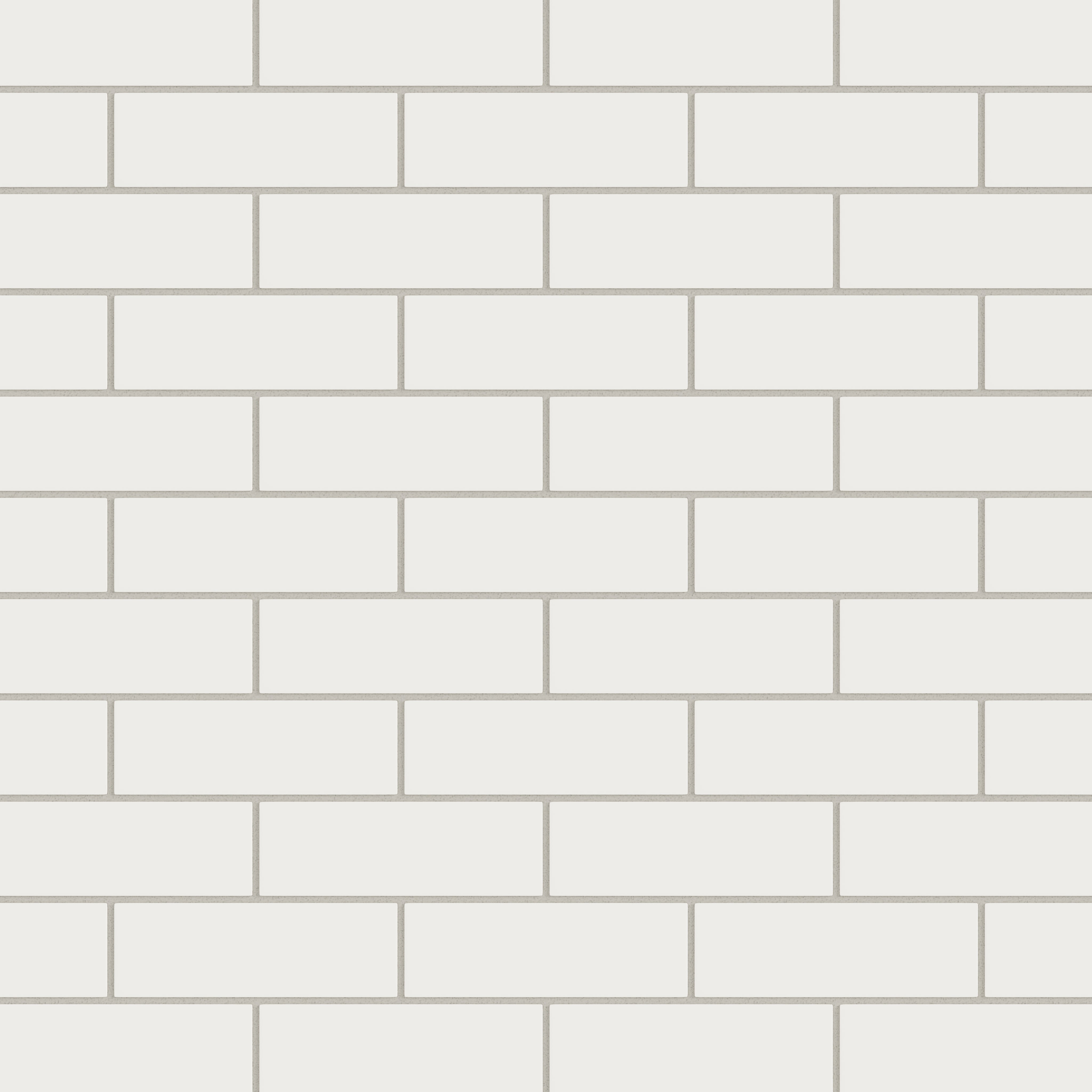 2x6 Natural Press Ceramic Tile in Flake White Matte