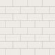 3x6 Natural Press Ceramic Tile in Flake White Matte