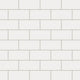 3x6 Natural Press Ceramic Tile in Flake White Matte