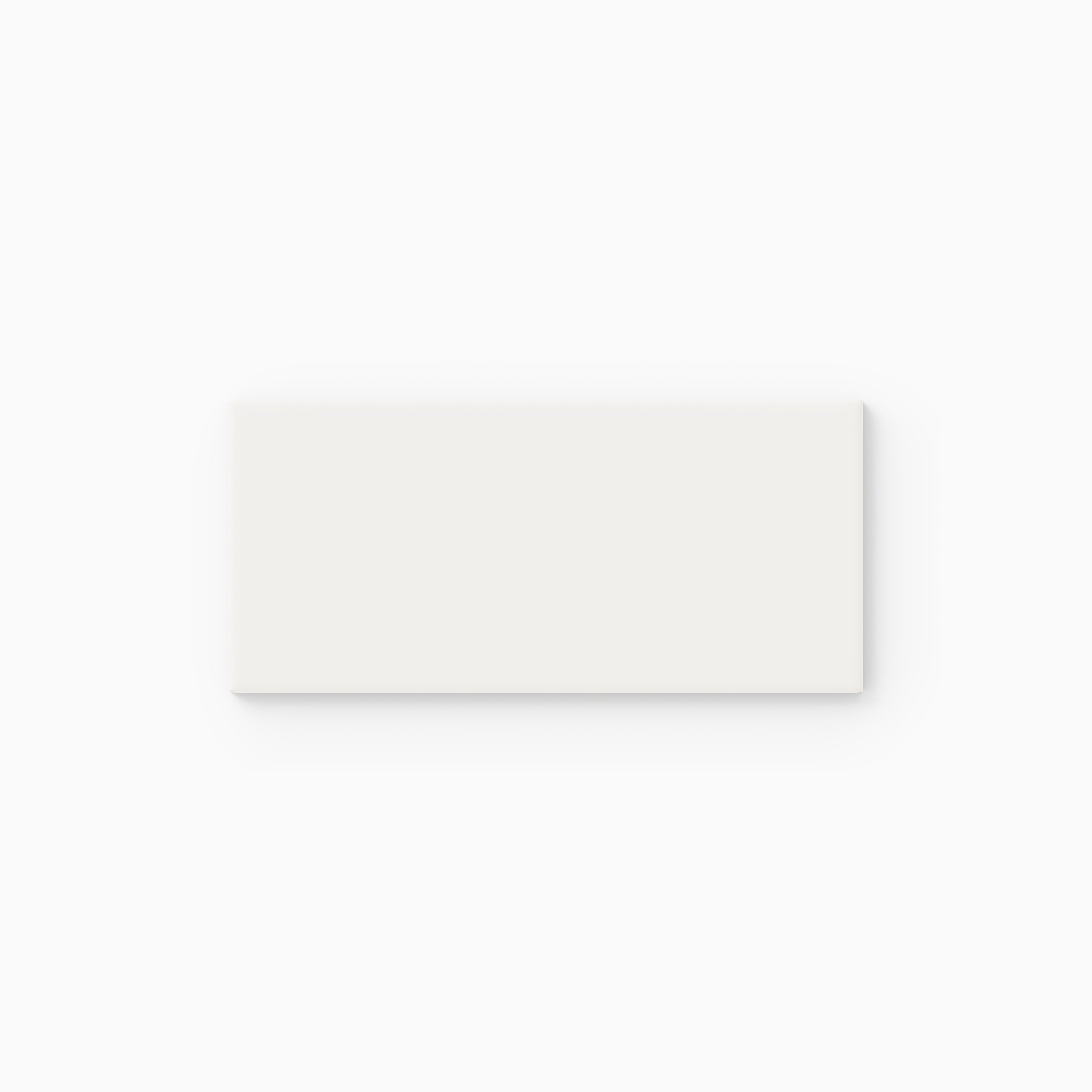 3x6 Natural Press Ceramic Tile in Flake White Matte