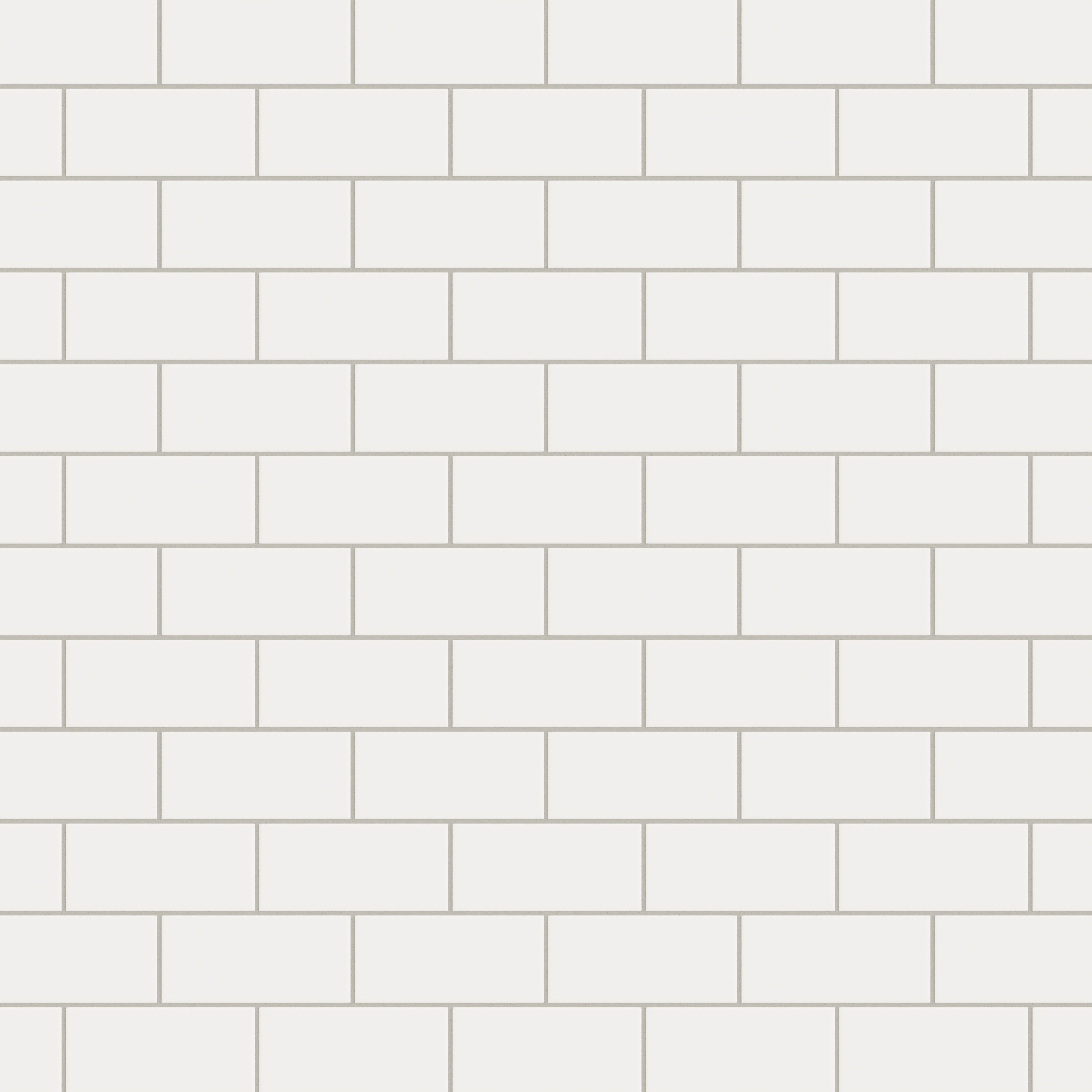 3x6 Natural Press Ceramic Tile in Flake White Matte
