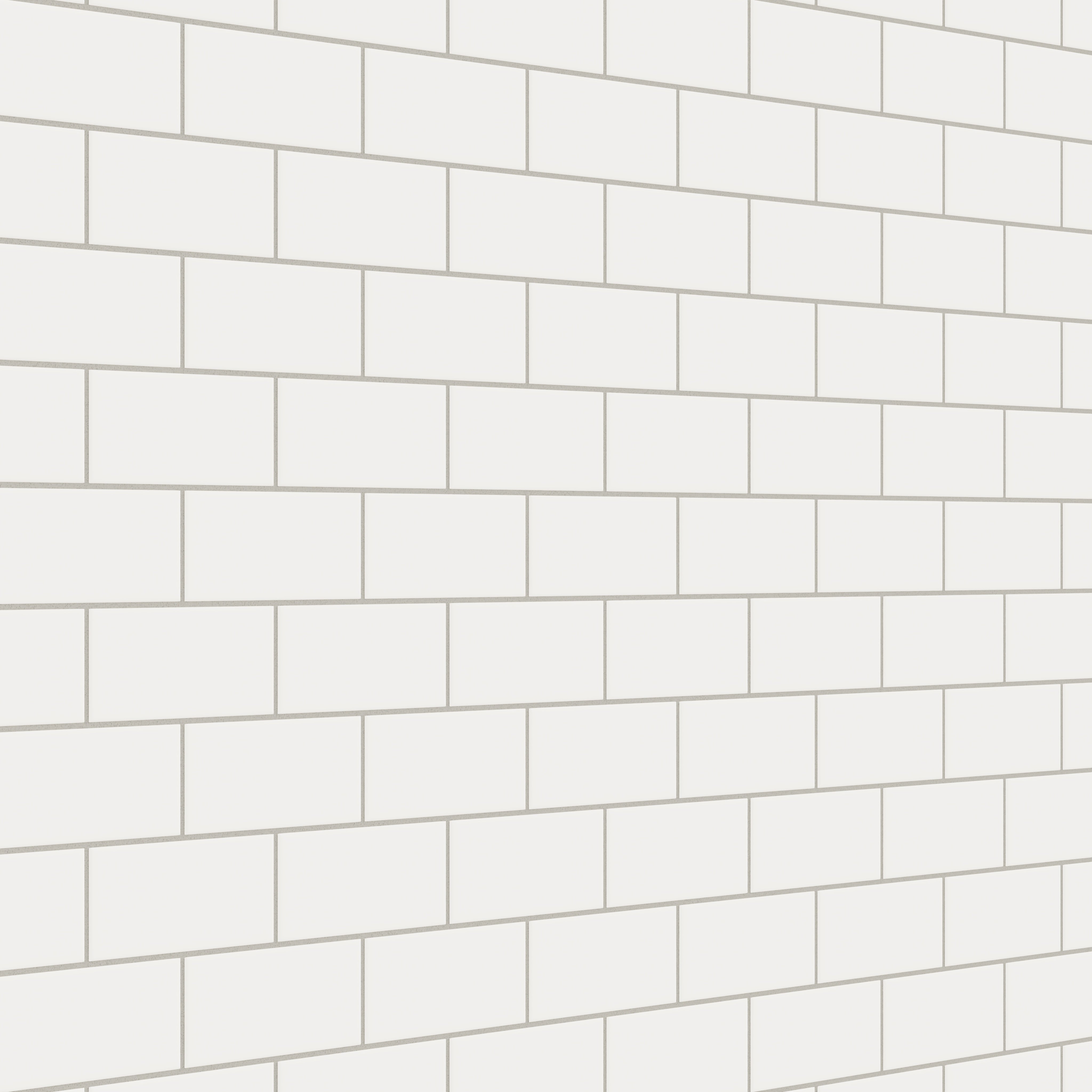 3x6 Natural Press Ceramic Tile in Flake White Matte