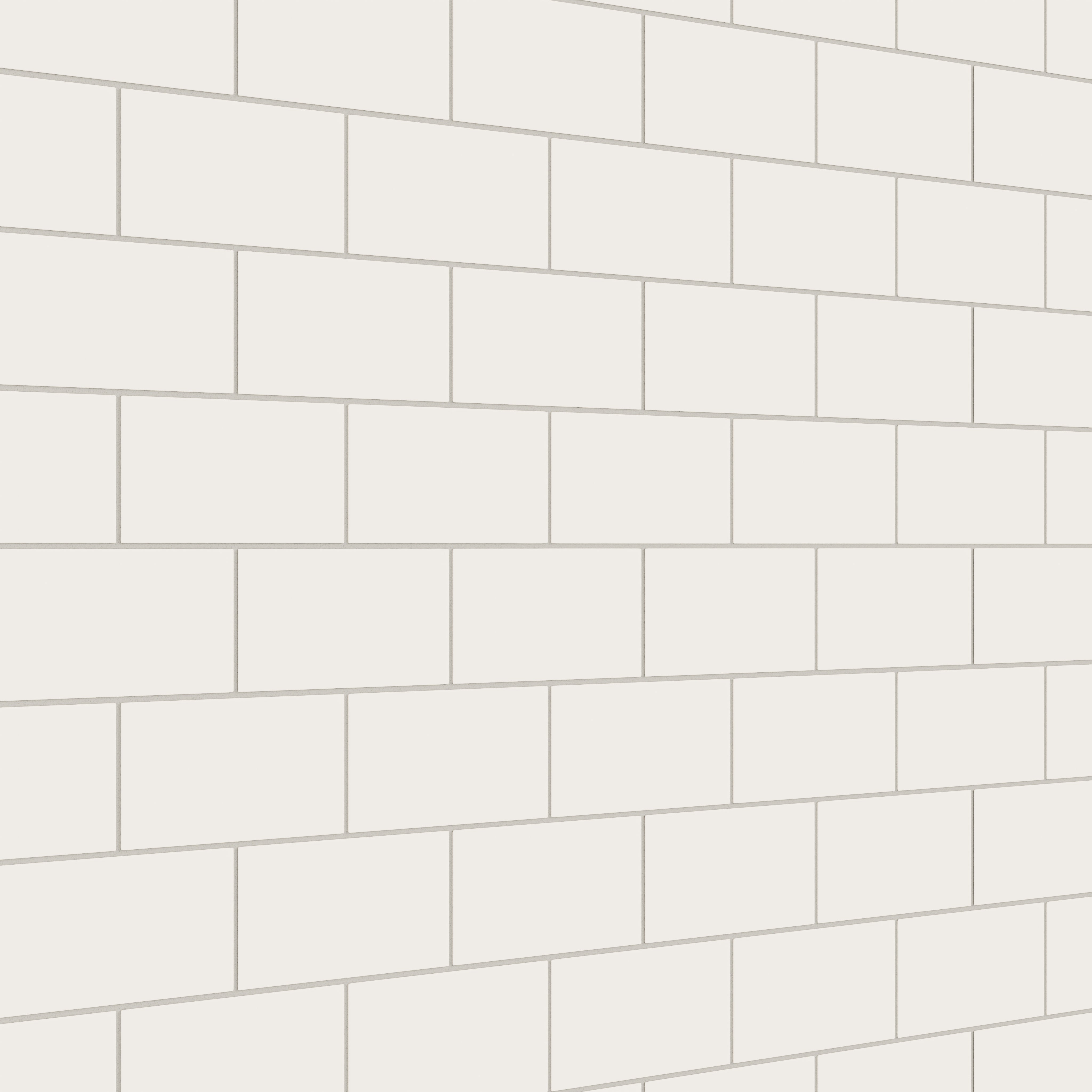 4x8 Natural Press Ceramic Tile in Flake White Matte