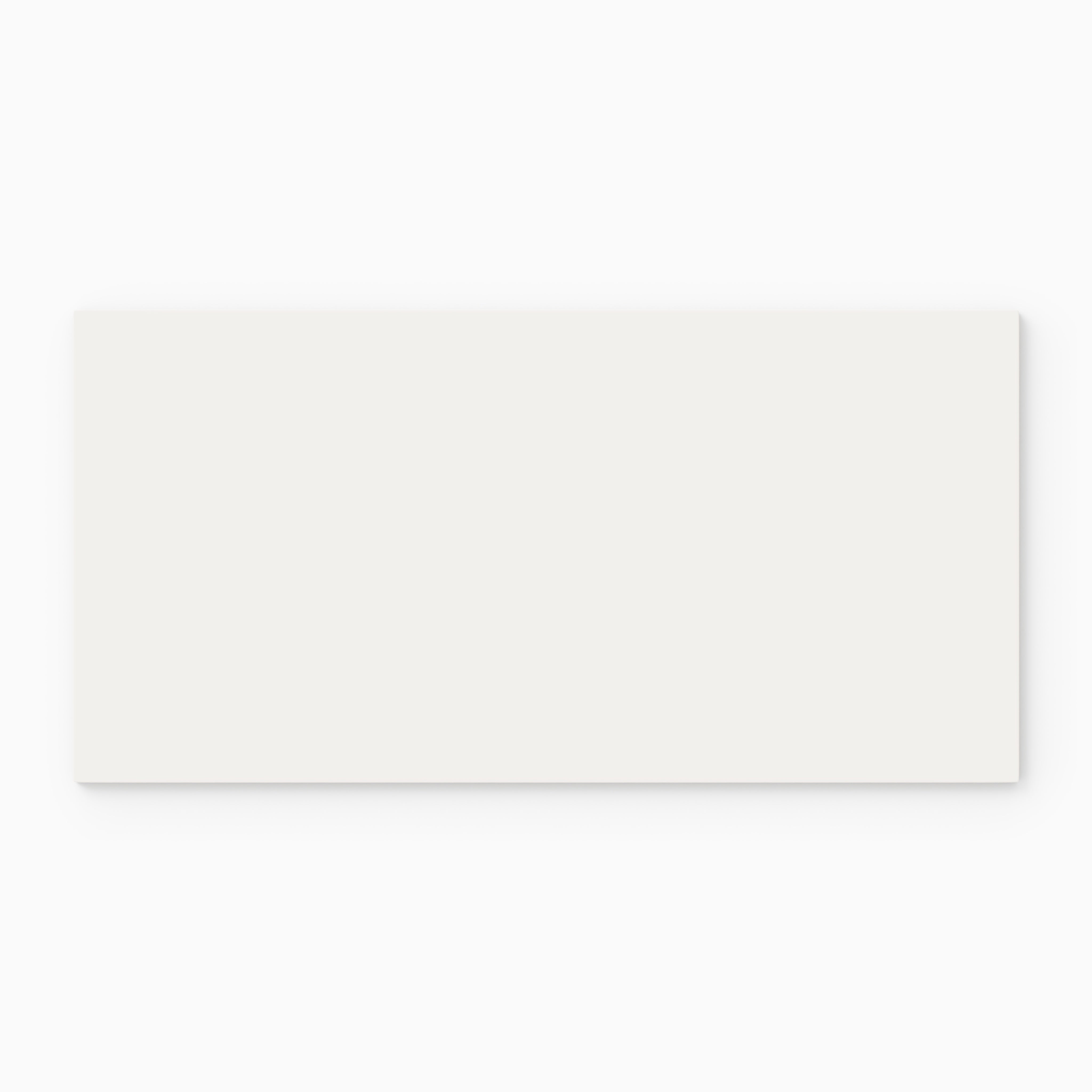 6x12 Natural Press Ceramic Tile in Flake White Matte