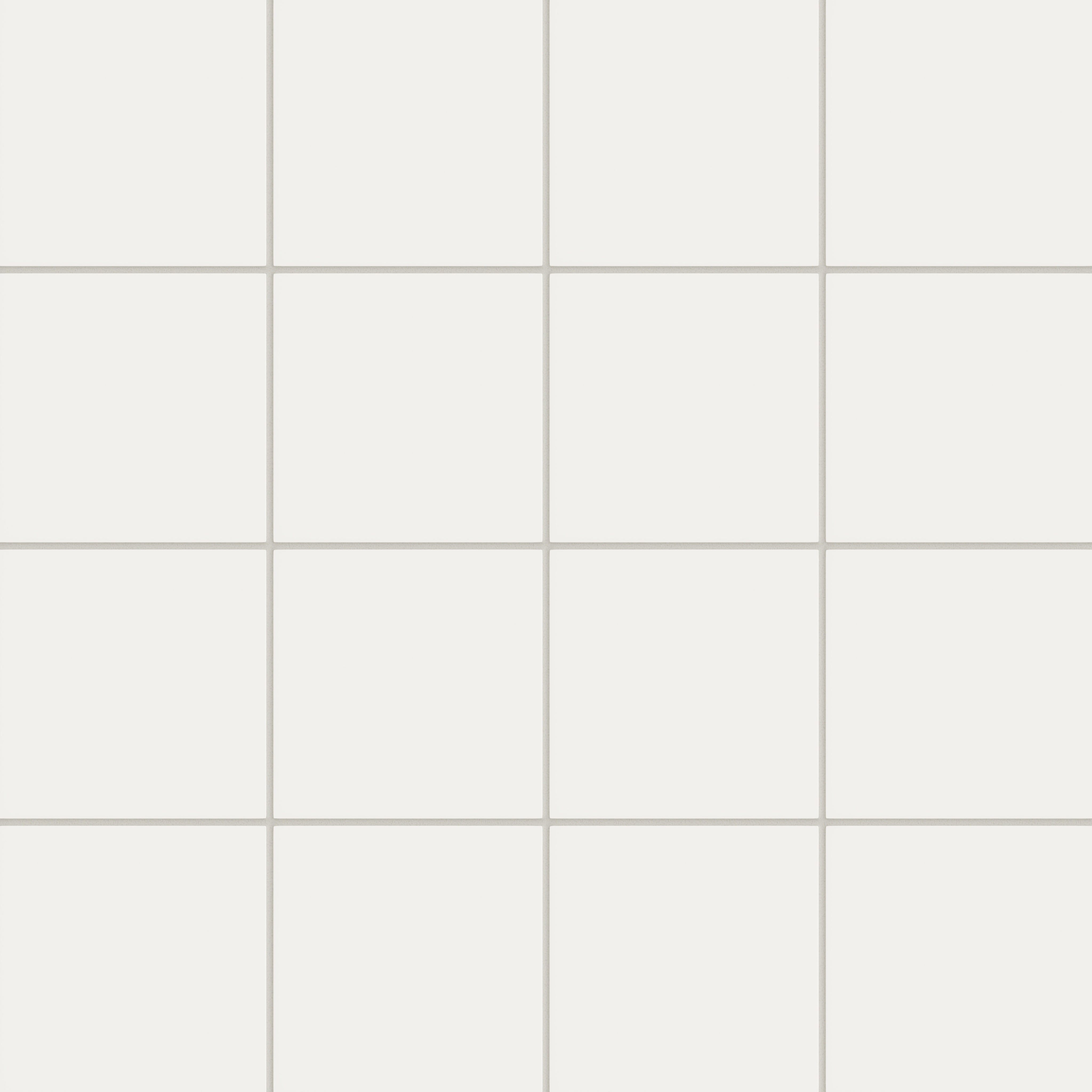 6x6 Natural Press Ceramic Tile in Flake White Matte