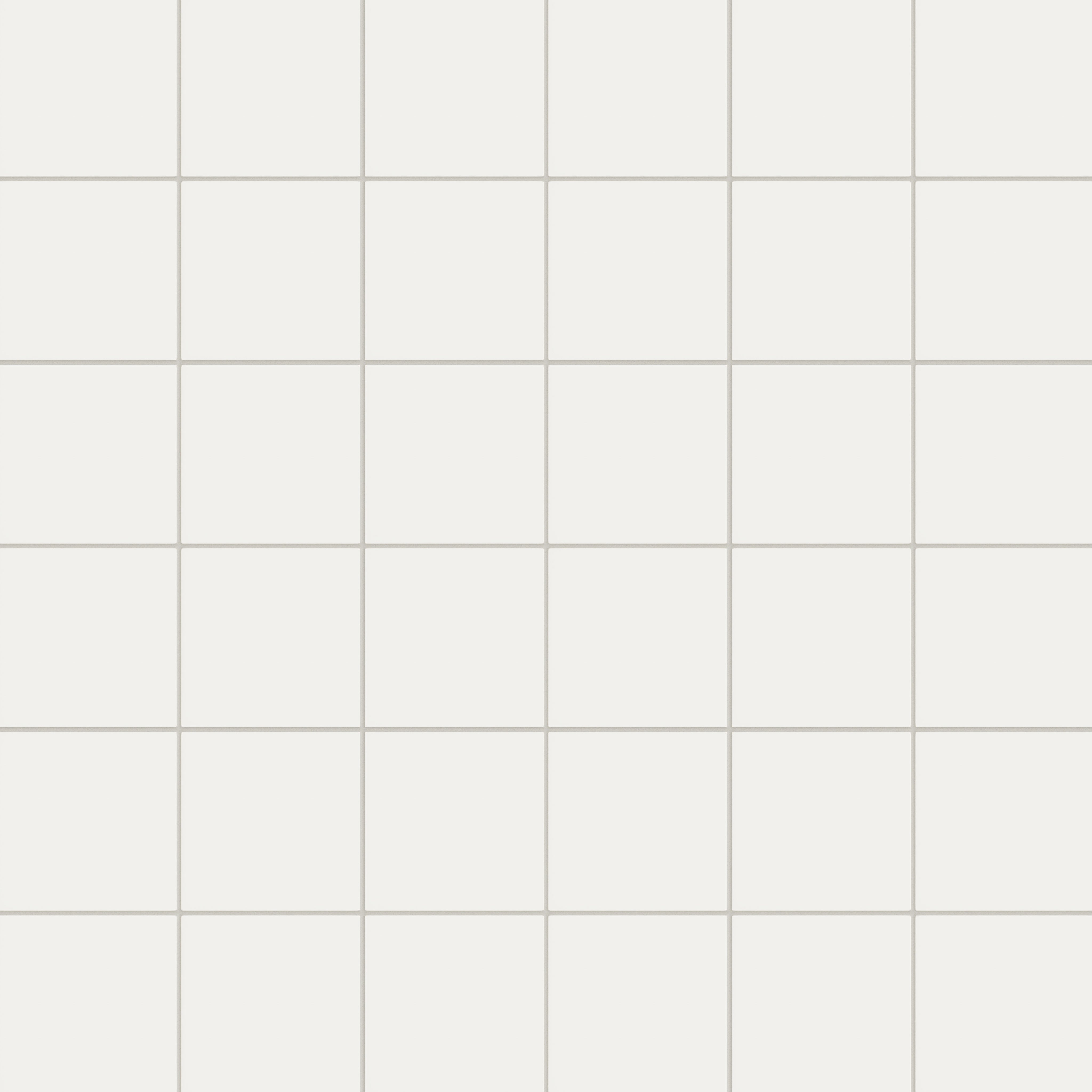 6x6 Natural Press Ceramic Tile in Flake White Matte