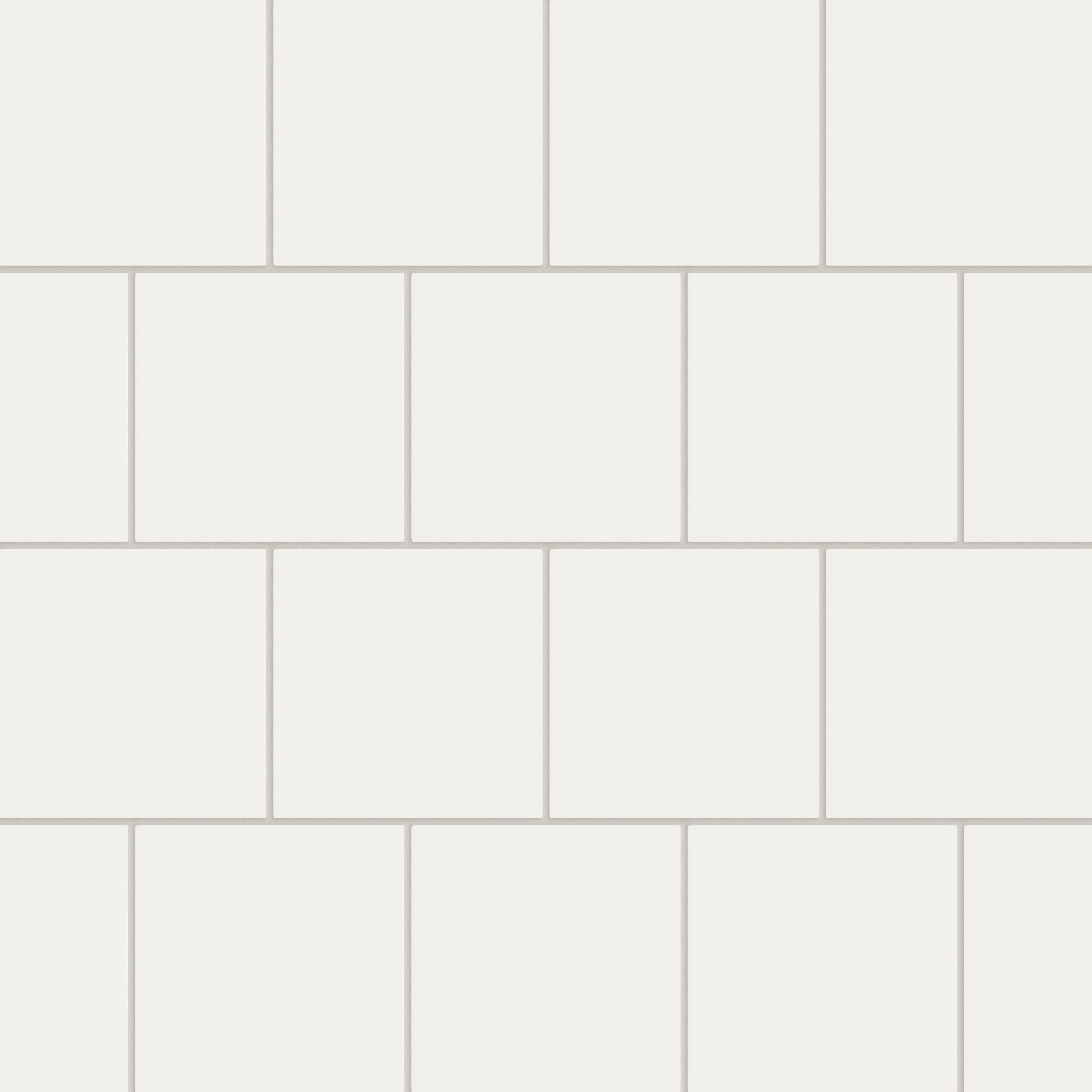 6x6 Natural Press Ceramic Tile in Flake White Matte
