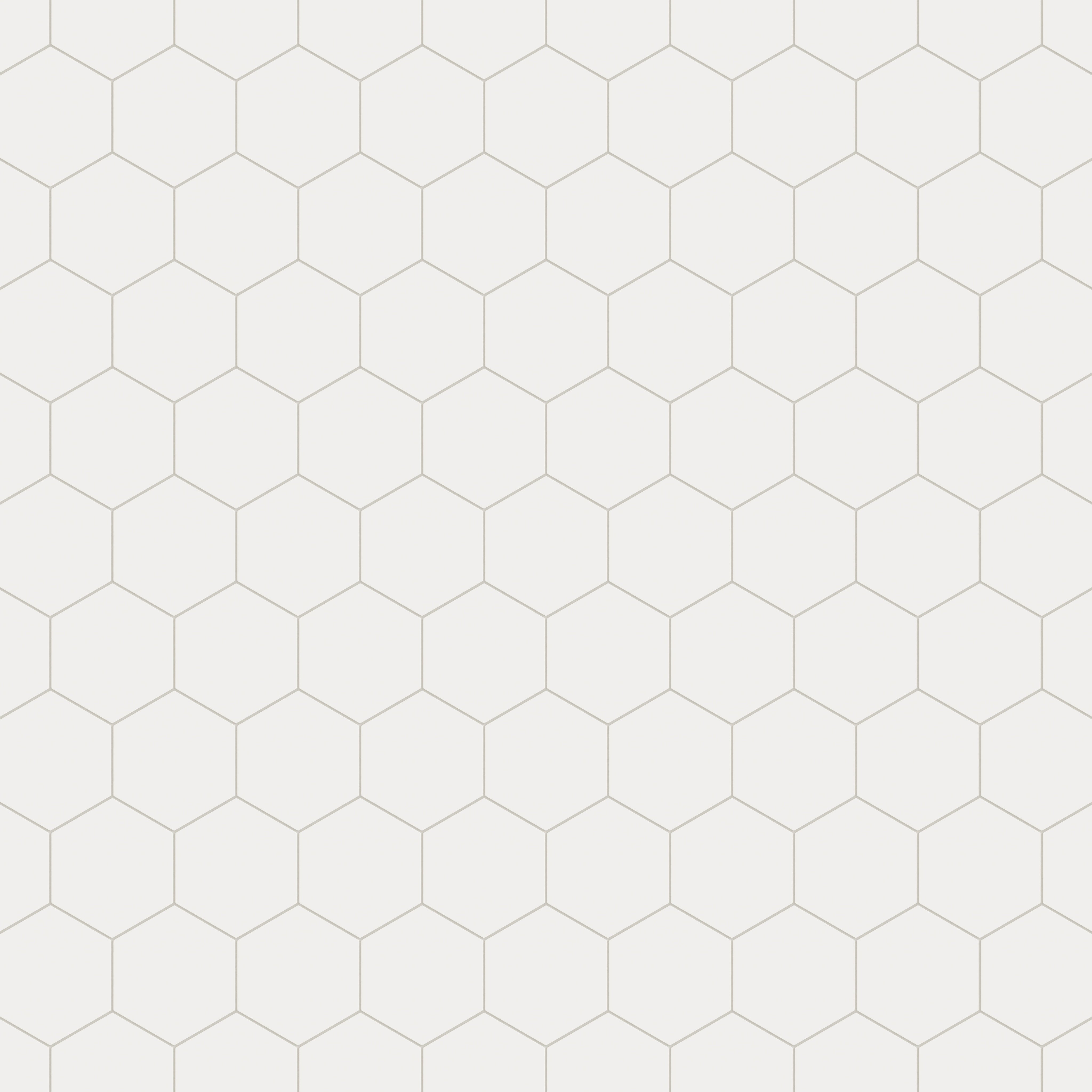 8" Hexagon Natural Press Ceramic Tile in Flake White Matte