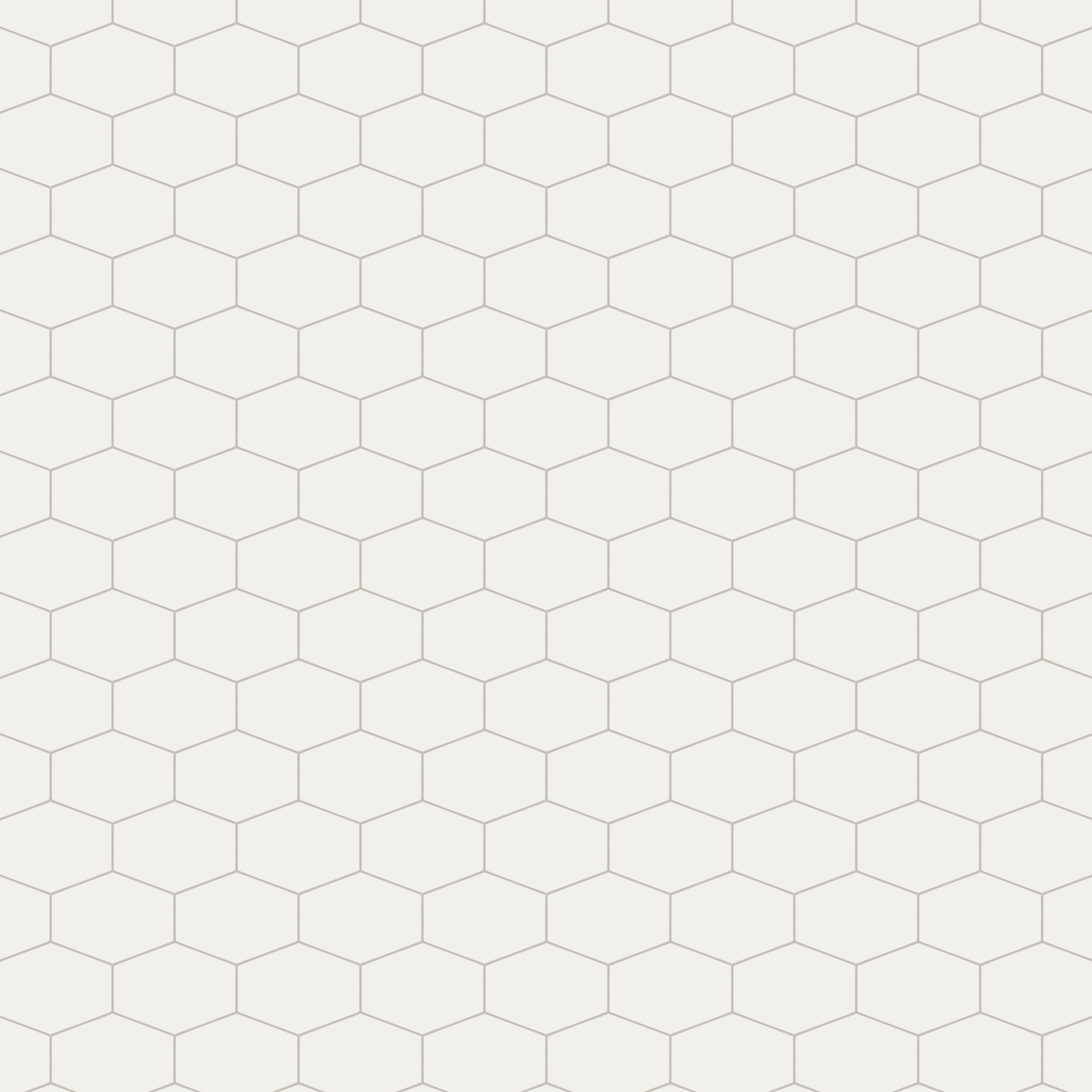 Elongated Hexagon Natural Press Ceramic Tile in Flake White Matte