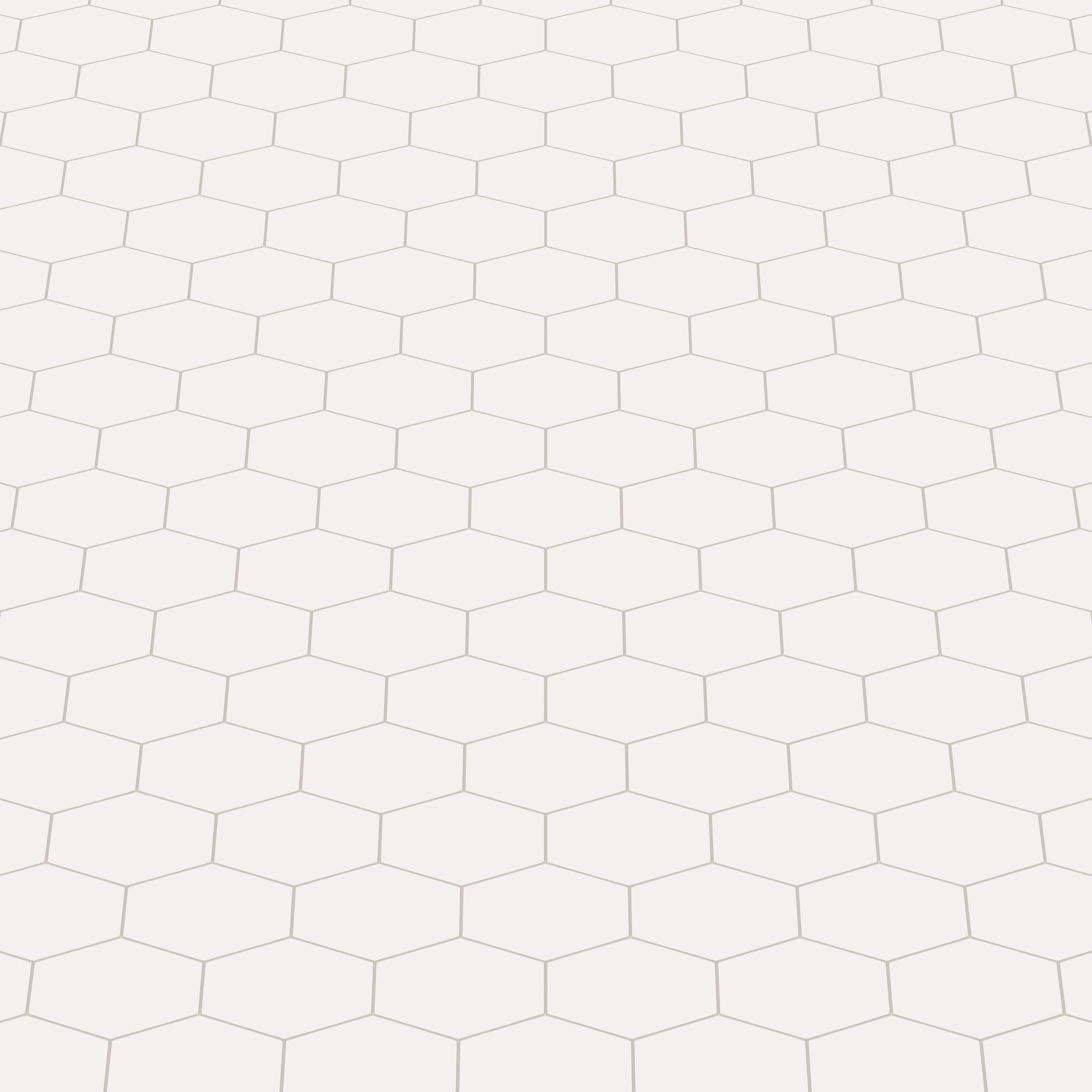 Elongated Hexagon Natural Press Ceramic Tile in Flake White Matte