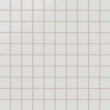 2x2 Straight Set Sheeted Original Ceramic Mosaic Tile in Frost Gloss