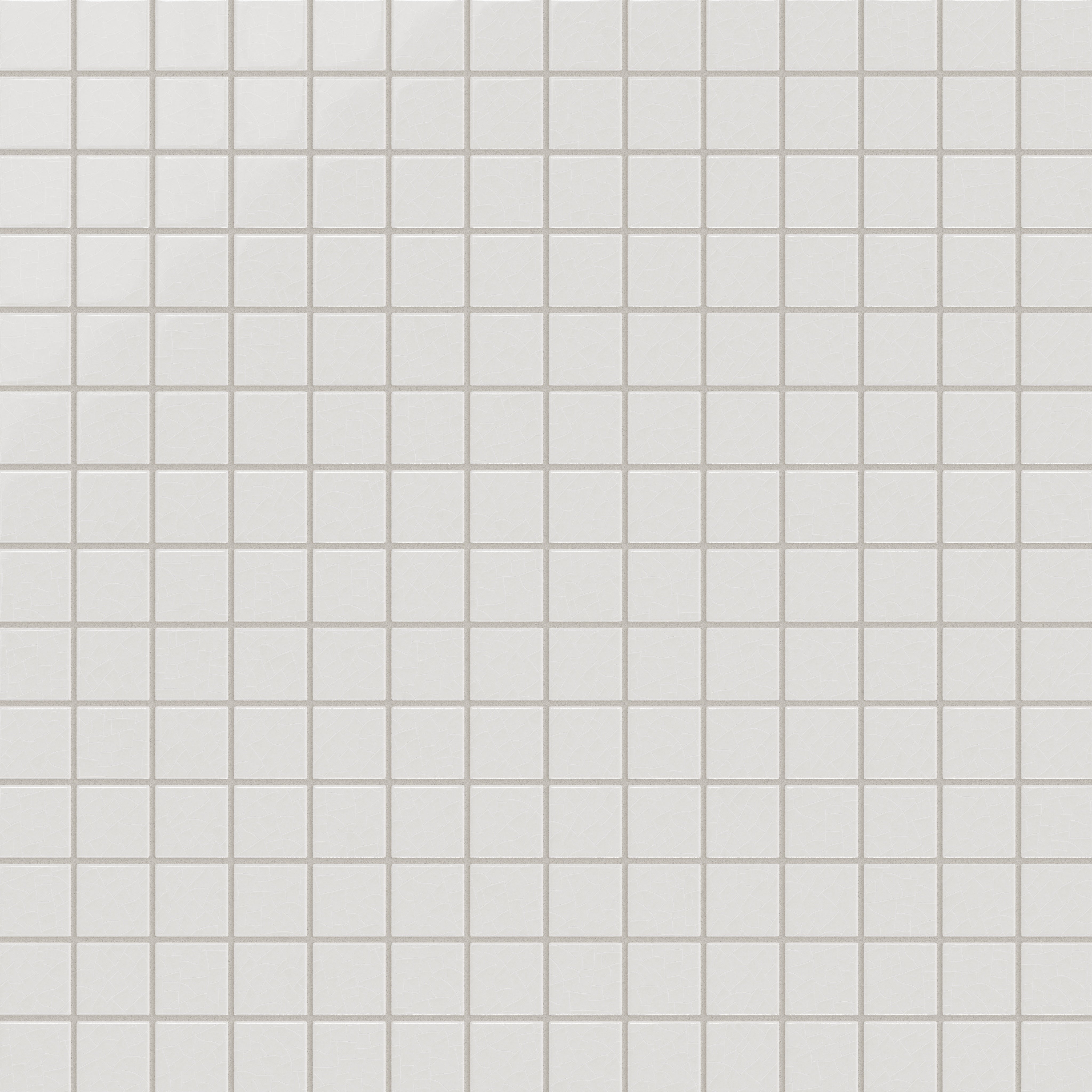 2x2 Straight Set Sheeted Original Ceramic Mosaic Tile in Frost Gloss